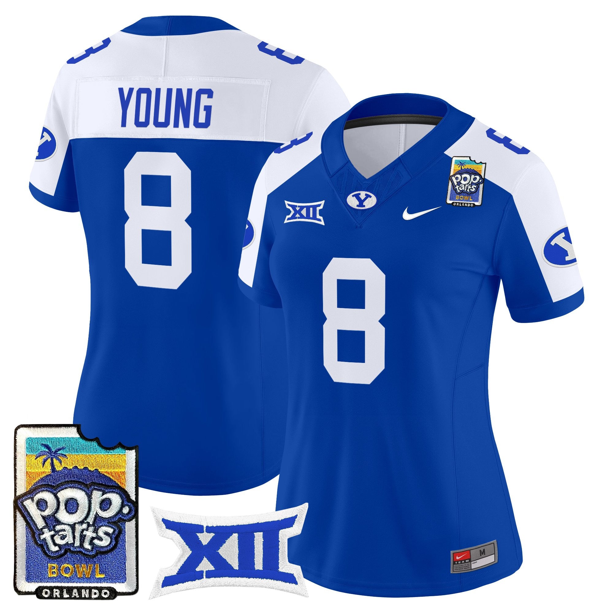 Women's BYU Cougars 2025 Pop-Tarts Bowl Vapor Limited Jersey - All Stitched