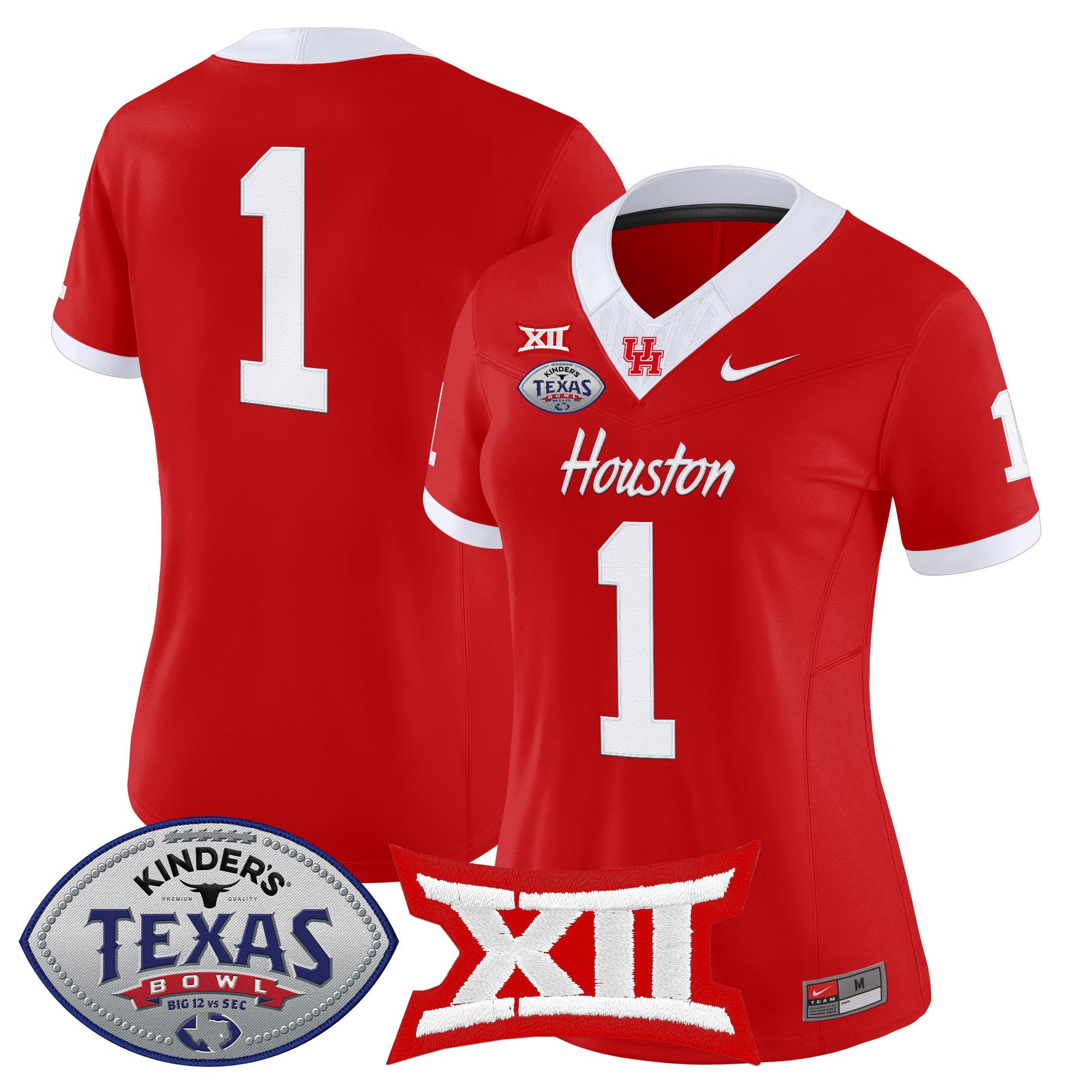 Women's Houston Cougars 2025 Texas Bowl Vapor Limited Jersey - All Stitched