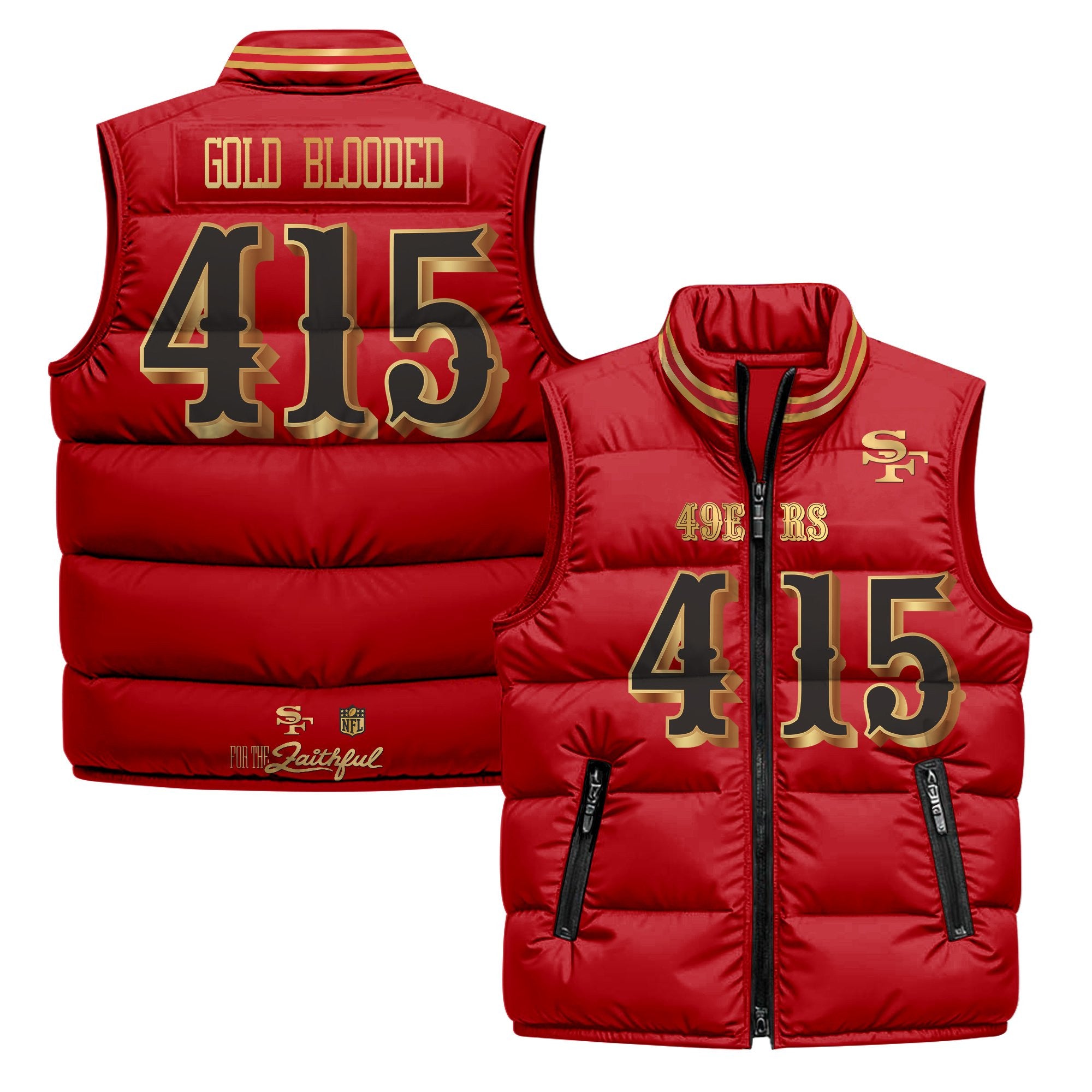 San Francisco 49ers “Rivalries” Puffer Vest