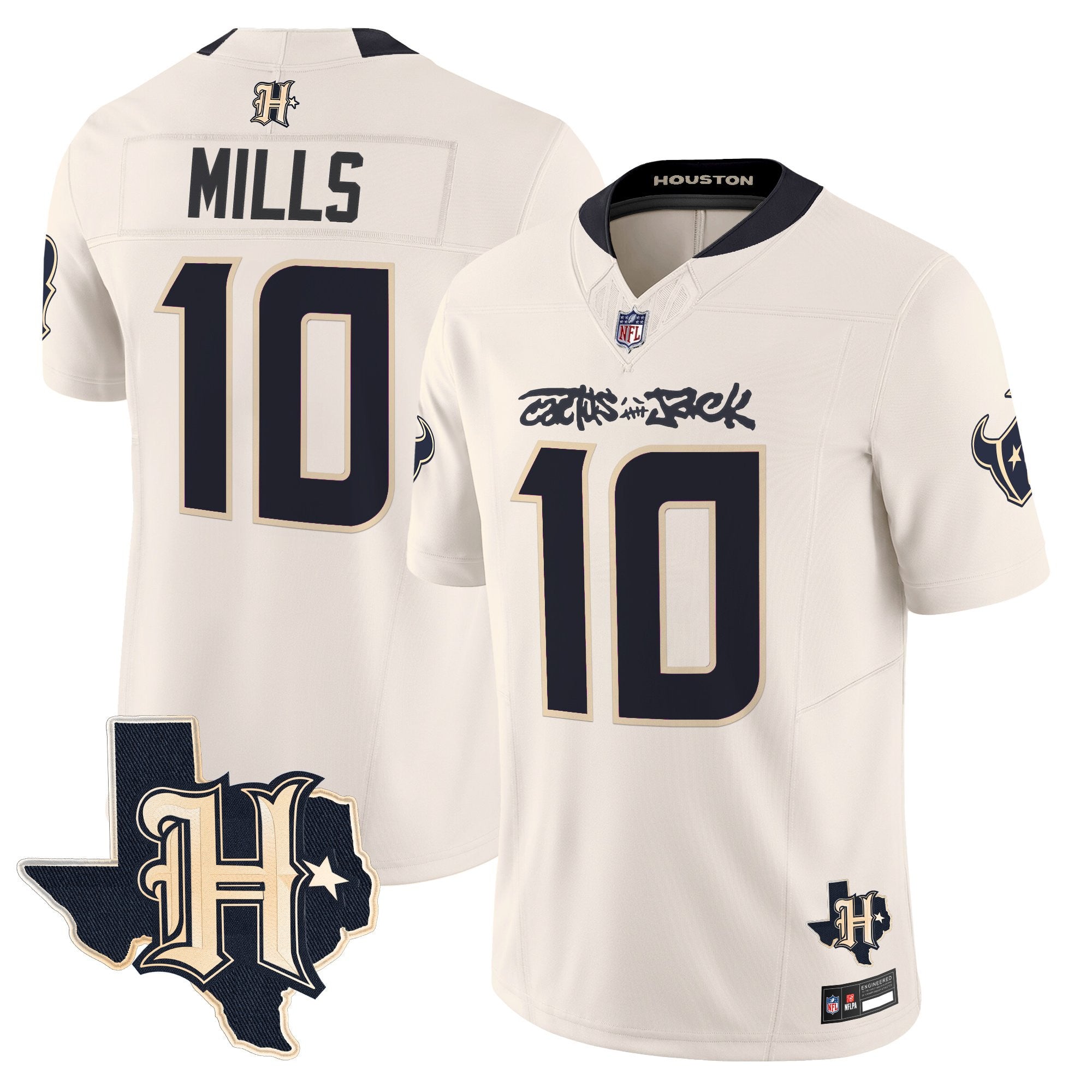 Men's Houston Texans x Cactus Jack Vapor Limited Jersey - All Stitched