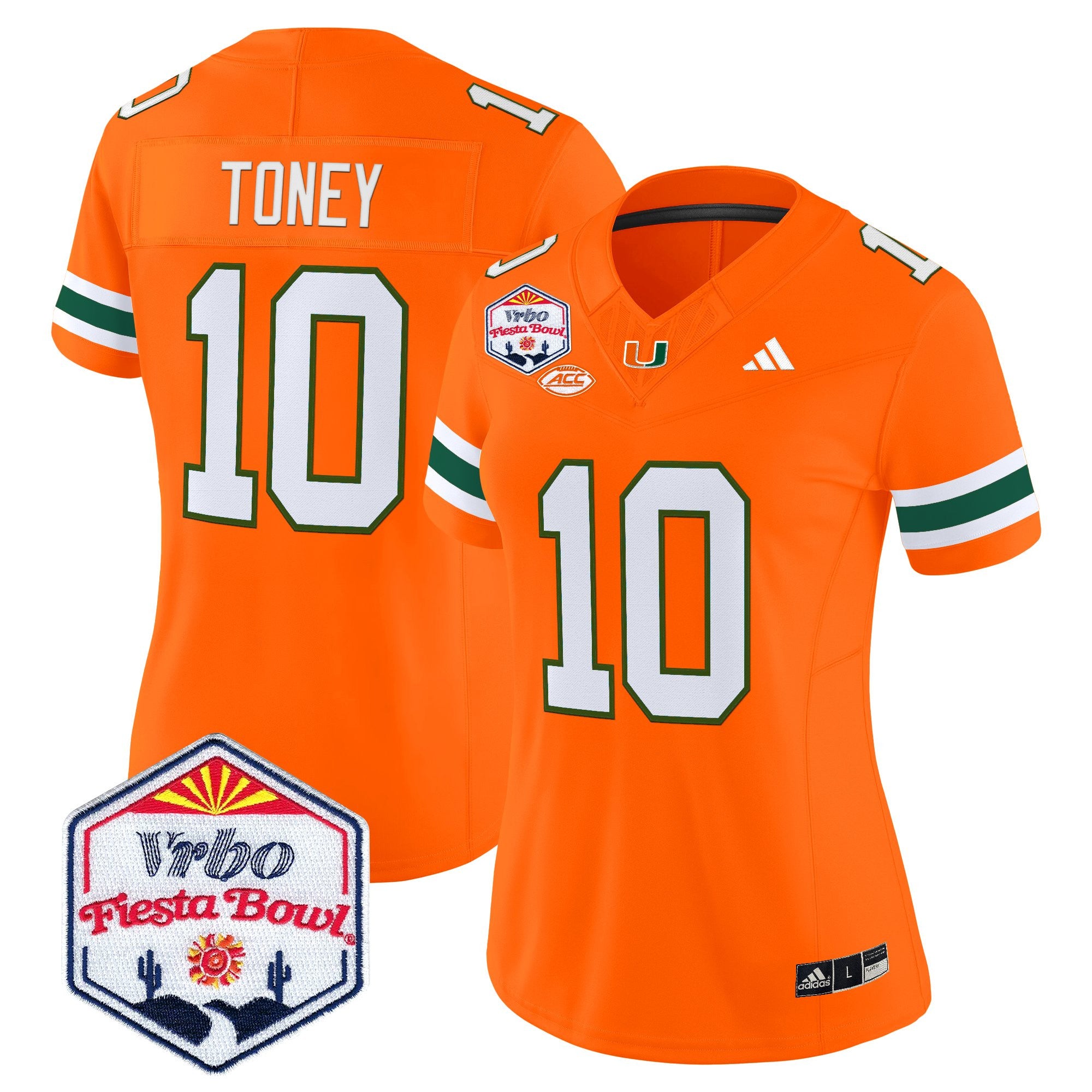 Women's Miami Hurricanes 2026 The Fiesta Bowl Vapor Limited Jersey - All Stitched