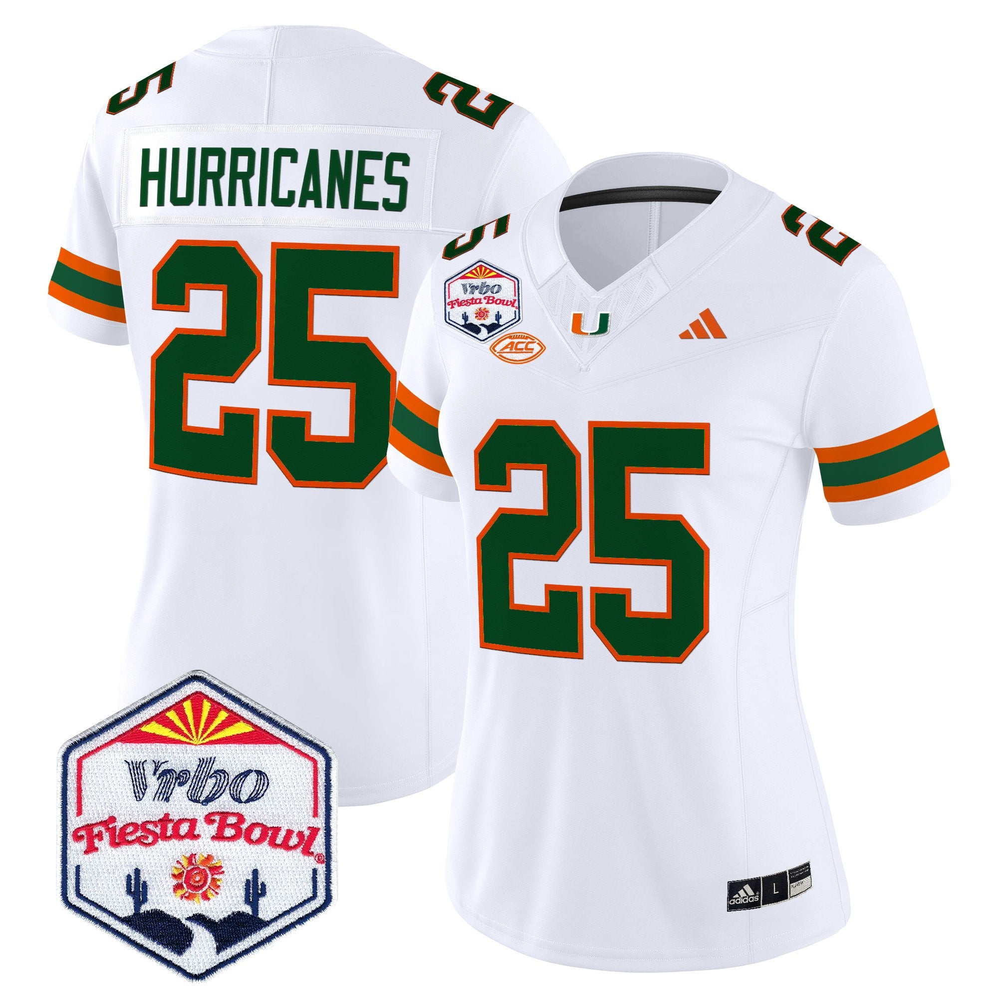 Women's Miami Hurricanes 2026 The Fiesta Bowl Vapor Limited Jersey - All Stitched