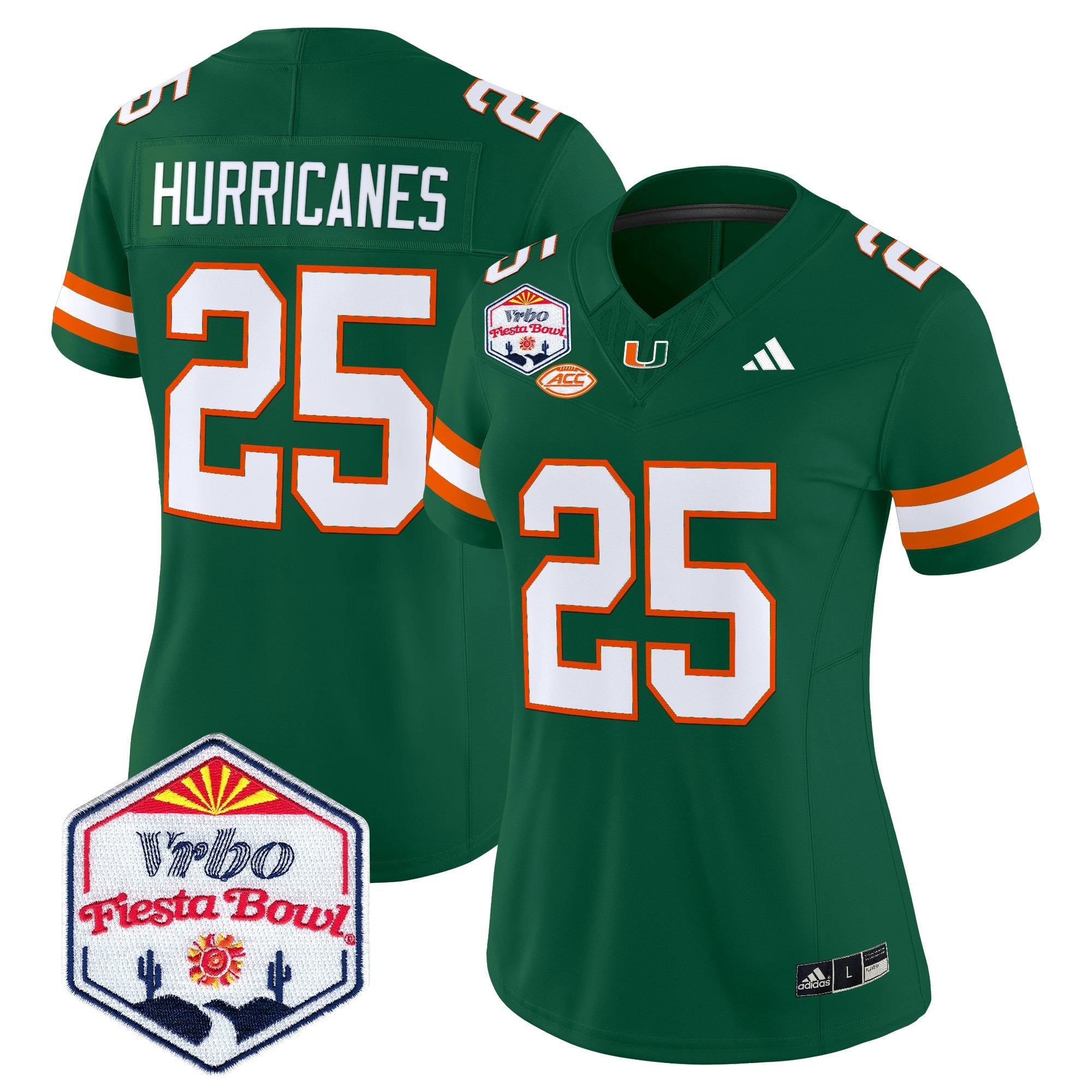 Women's Miami Hurricanes 2026 The Fiesta Bowl Vapor Limited Jersey - All Stitched