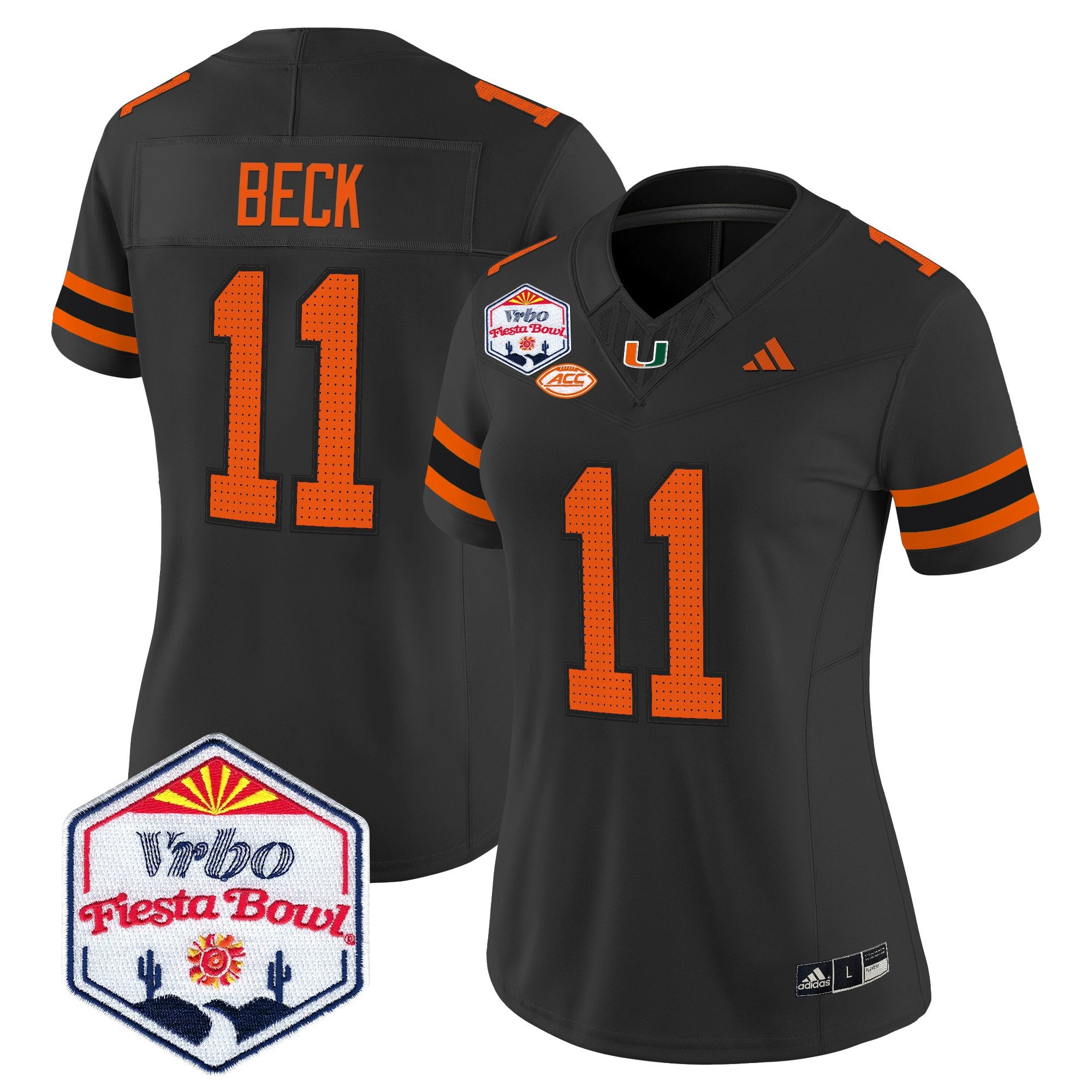 Women's Miami Hurricanes 2026 The Fiesta Bowl Vapor Limited Jersey - All Stitched