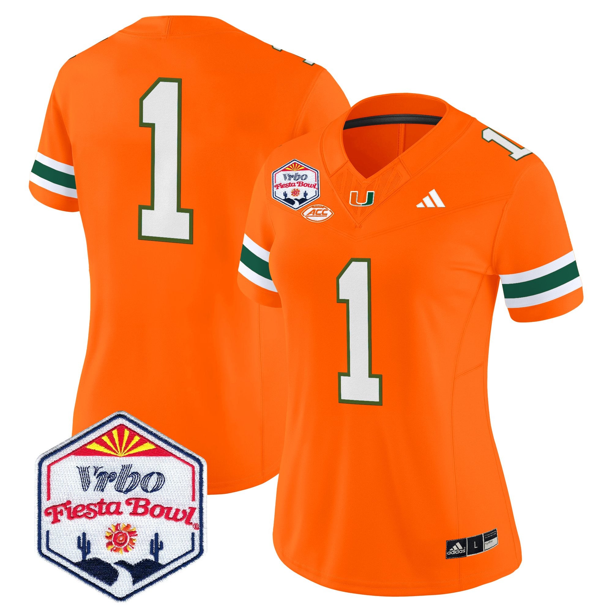 Women's Miami Hurricanes 2026 The Fiesta Bowl Vapor Limited Jersey - All Stitched