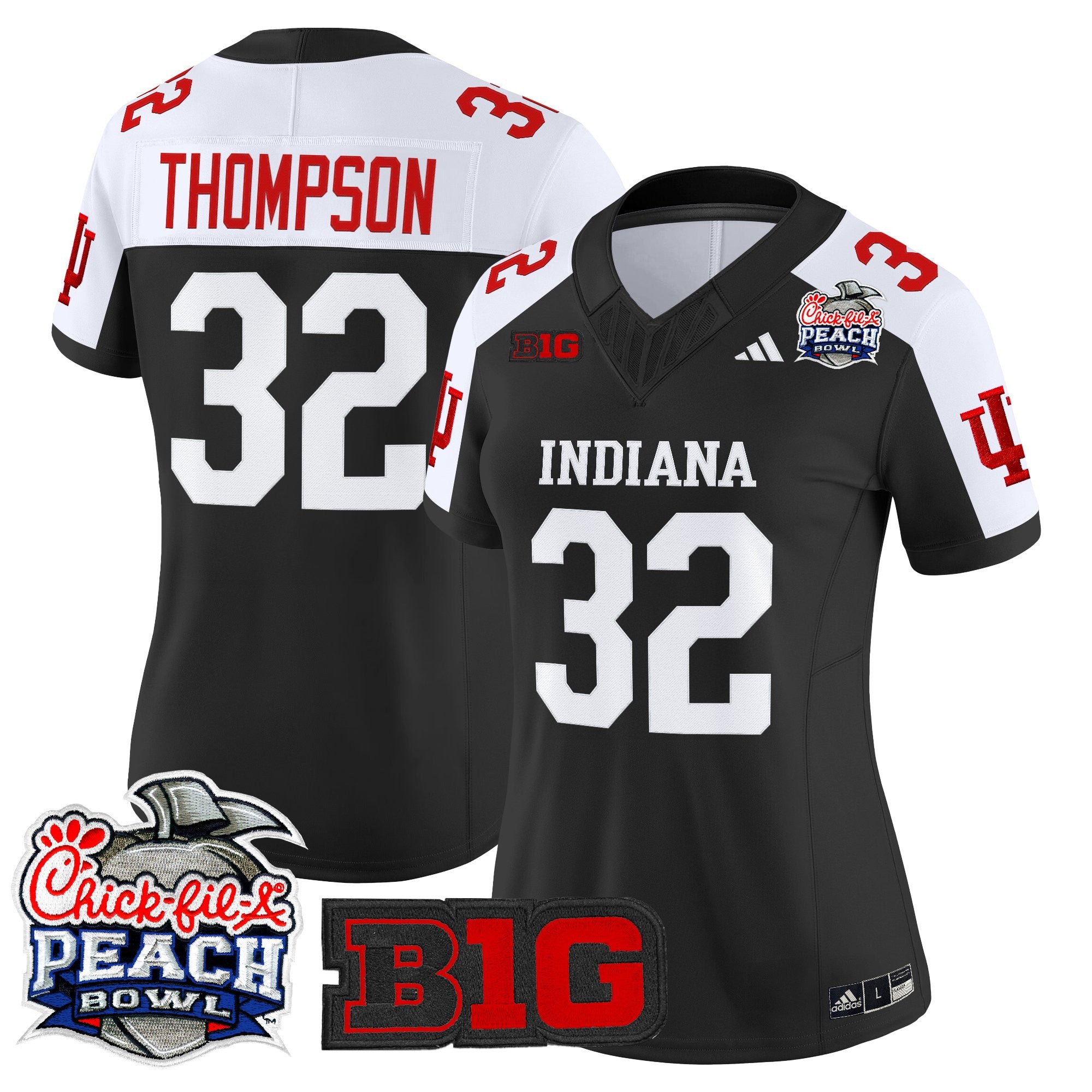 Women's Indiana Hoosiers 2026 Peach Bowl Vapor Limited Jersey - All Stitched