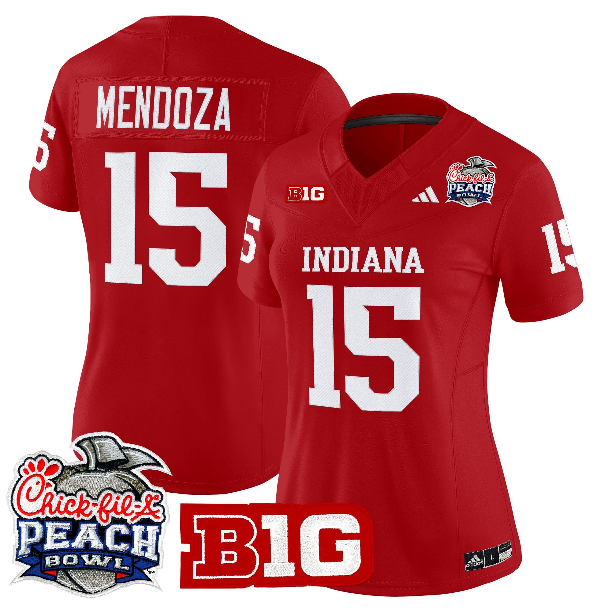 Women's Indiana Hoosiers 2026 Peach Bowl Vapor Limited Jersey - All Stitched