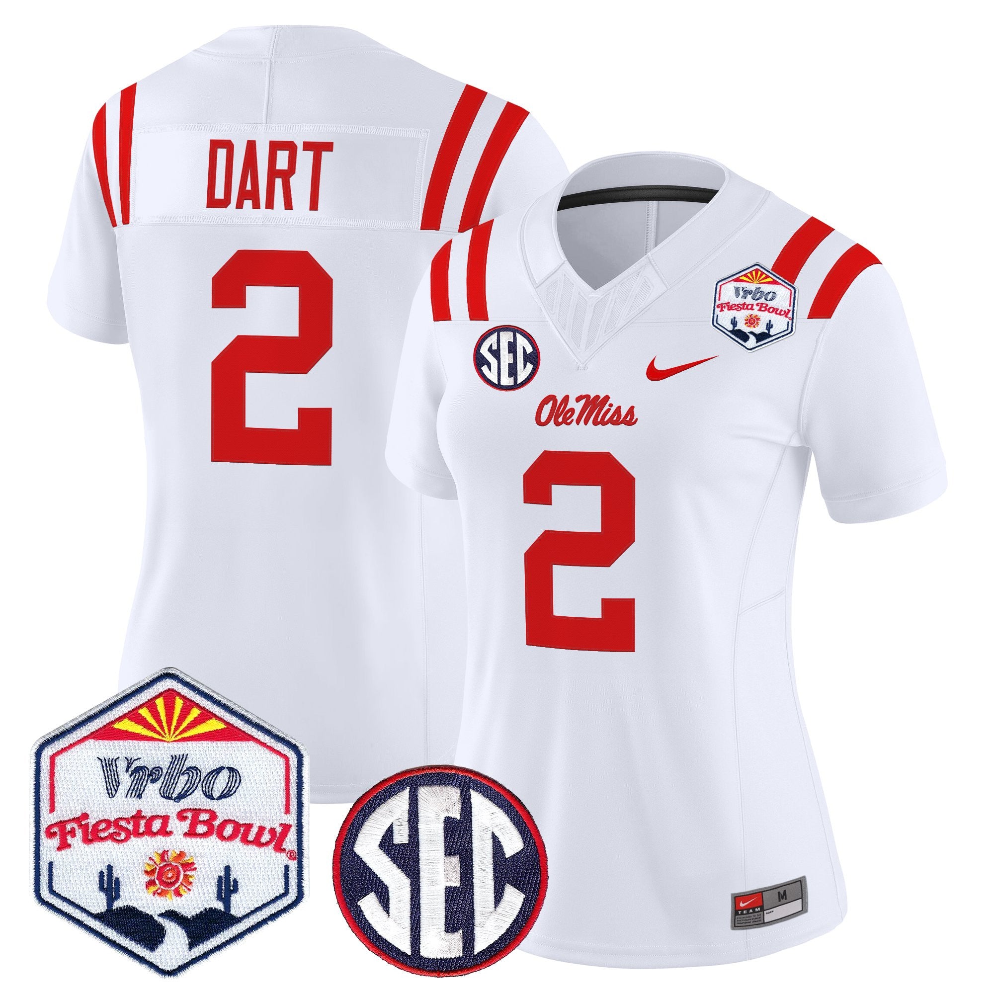 Women's Ole Miss Rebels 2026 The Fiesta Bowl Vapor Limited Jersey - All Stitched