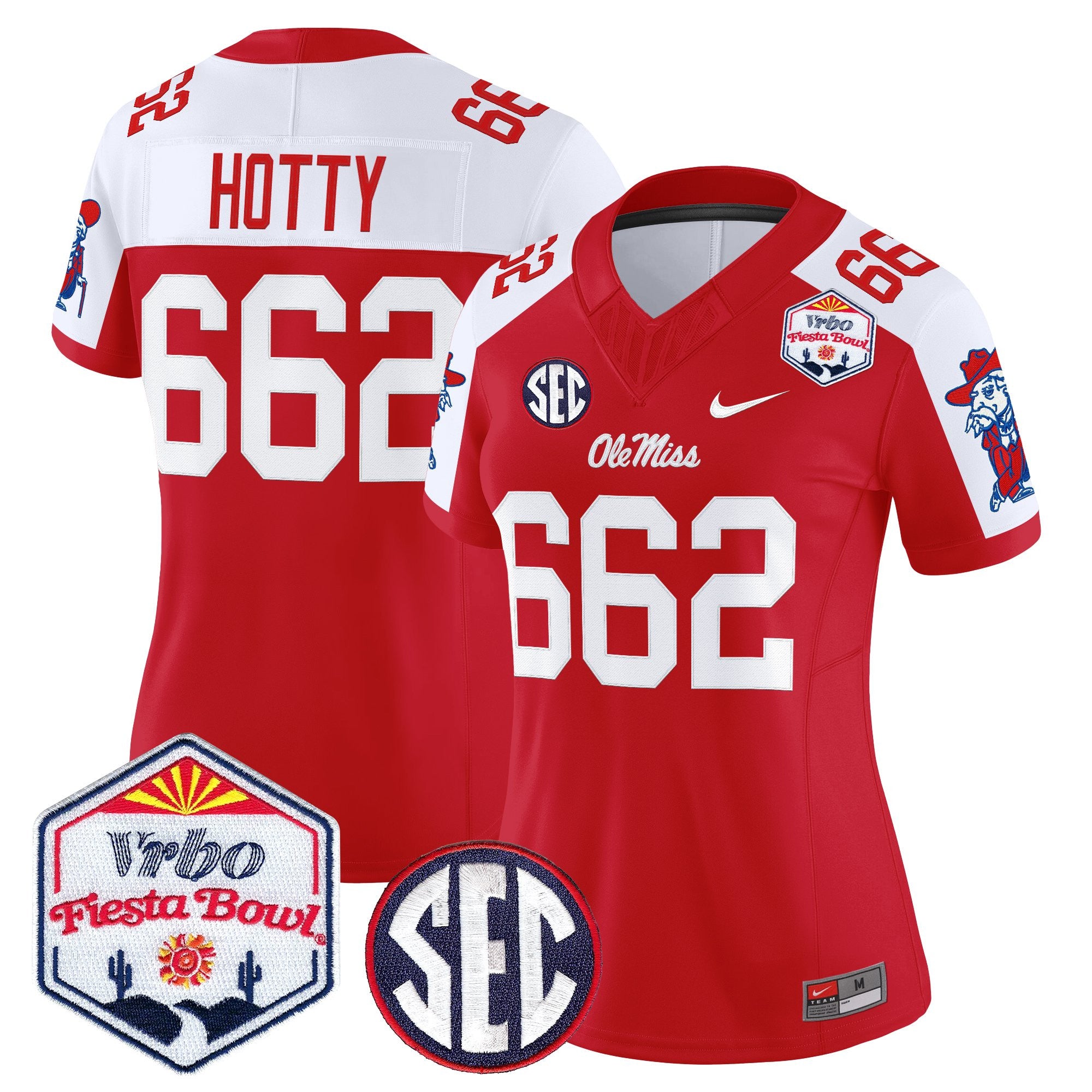 Women's Ole Miss Rebels 2026 The Fiesta Bowl Vapor Limited Jersey - All Stitched