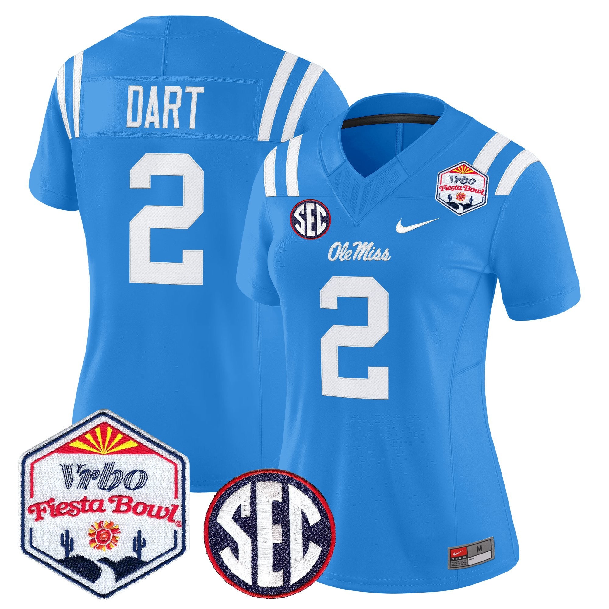 Women's Ole Miss Rebels 2026 The Fiesta Bowl Vapor Limited Jersey - All Stitched