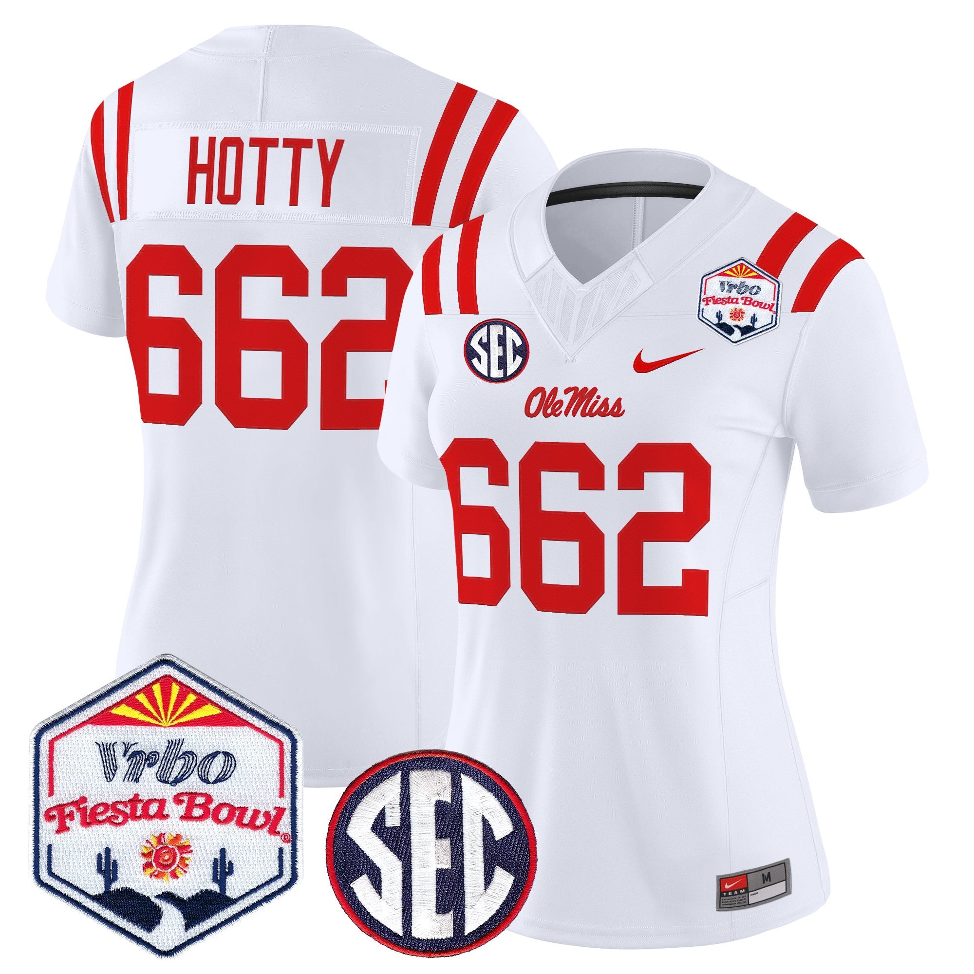 Women's Ole Miss Rebels 2026 The Fiesta Bowl Vapor Limited Jersey - All Stitched