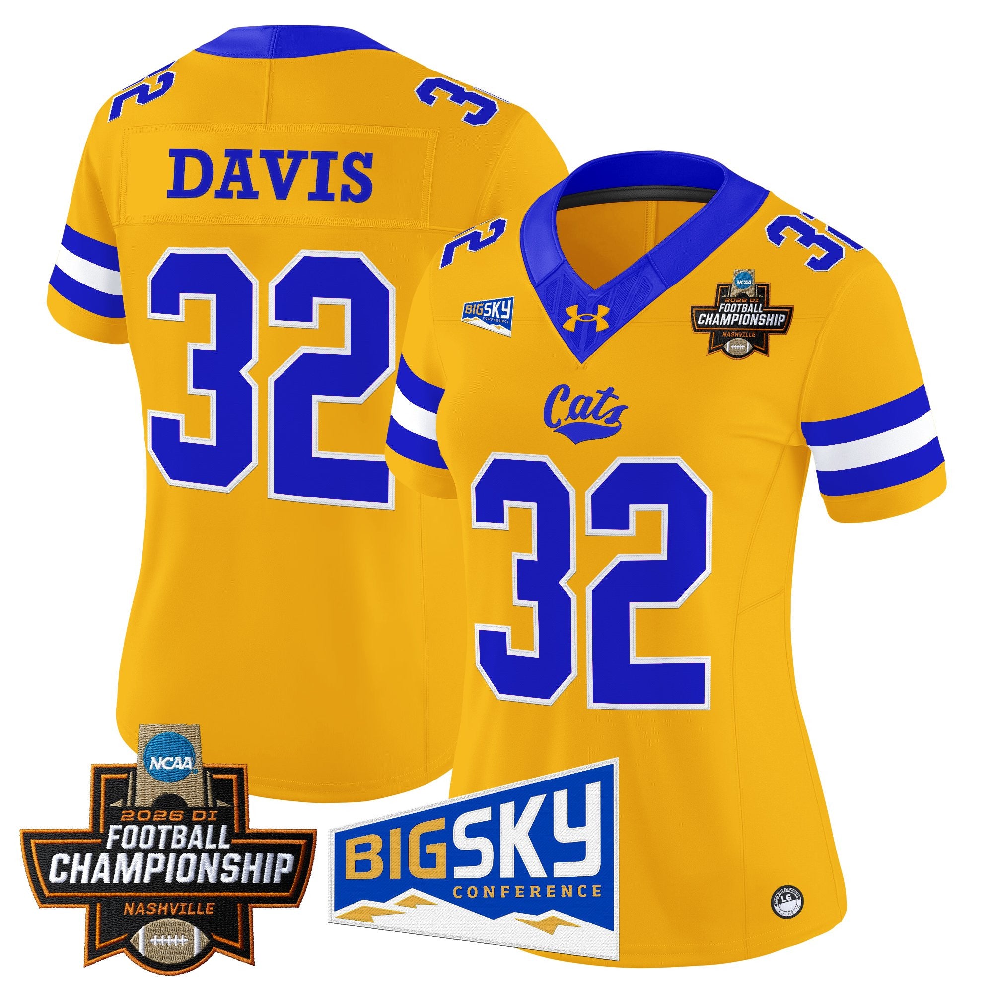 Women's Montana State Bobcats 2026 Football Championship Vapor Limited Jersey - All Stitched