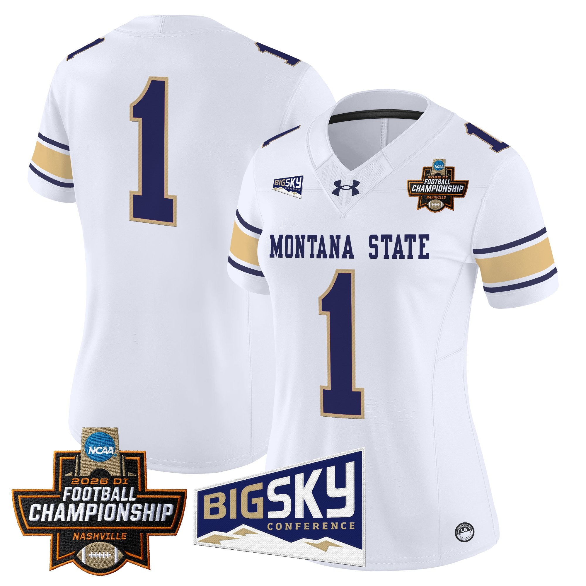 Women's Montana State Bobcats 2026 Football Championship Vapor Limited Jersey - All Stitched