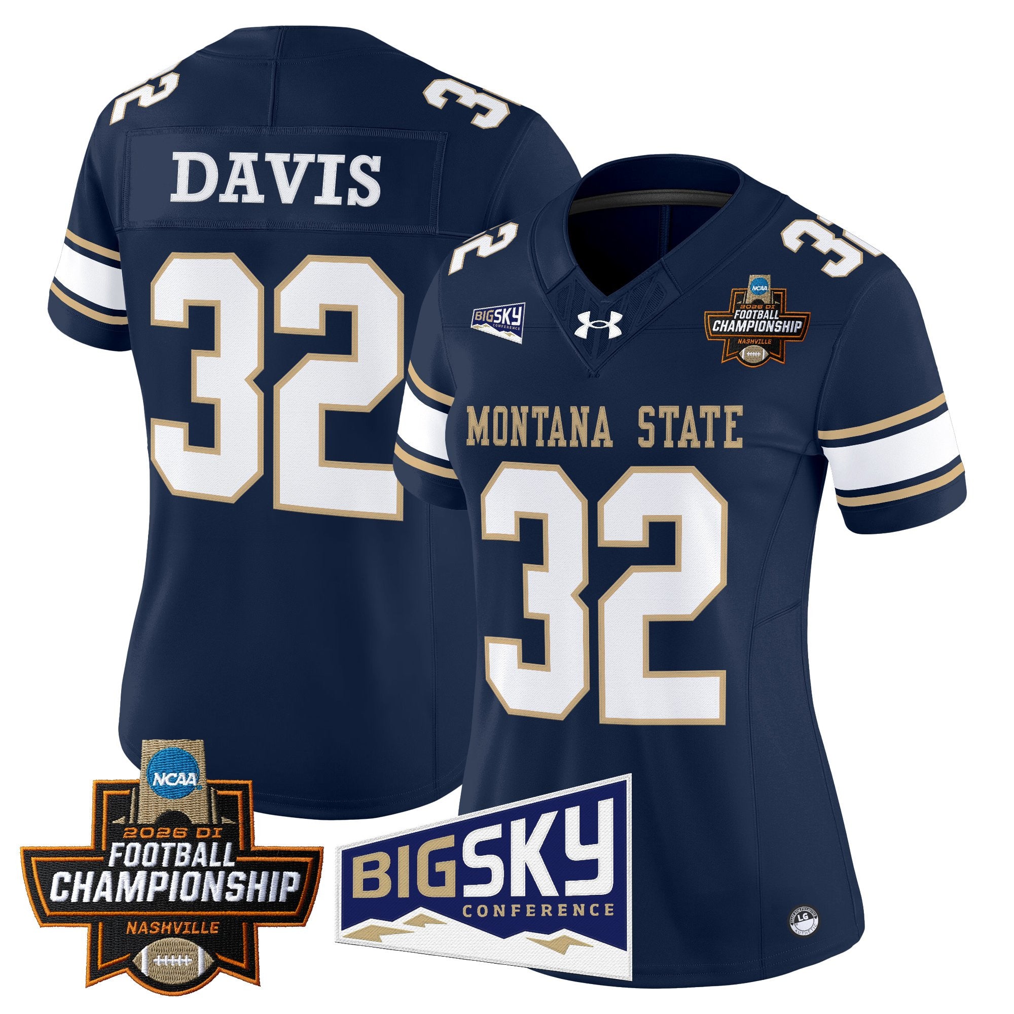 Women's Montana State Bobcats 2026 Football Championship Vapor Limited Jersey - All Stitched