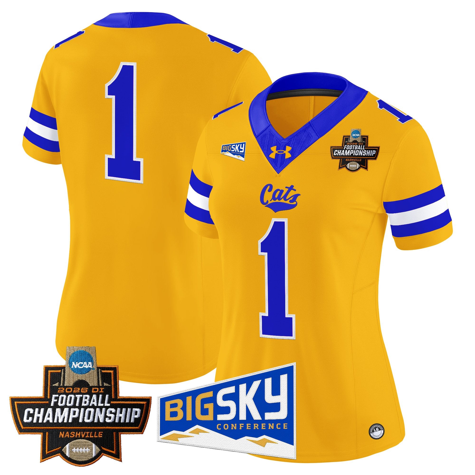 Women's Montana State Bobcats 2026 Football Championship Vapor Limited Jersey - All Stitched