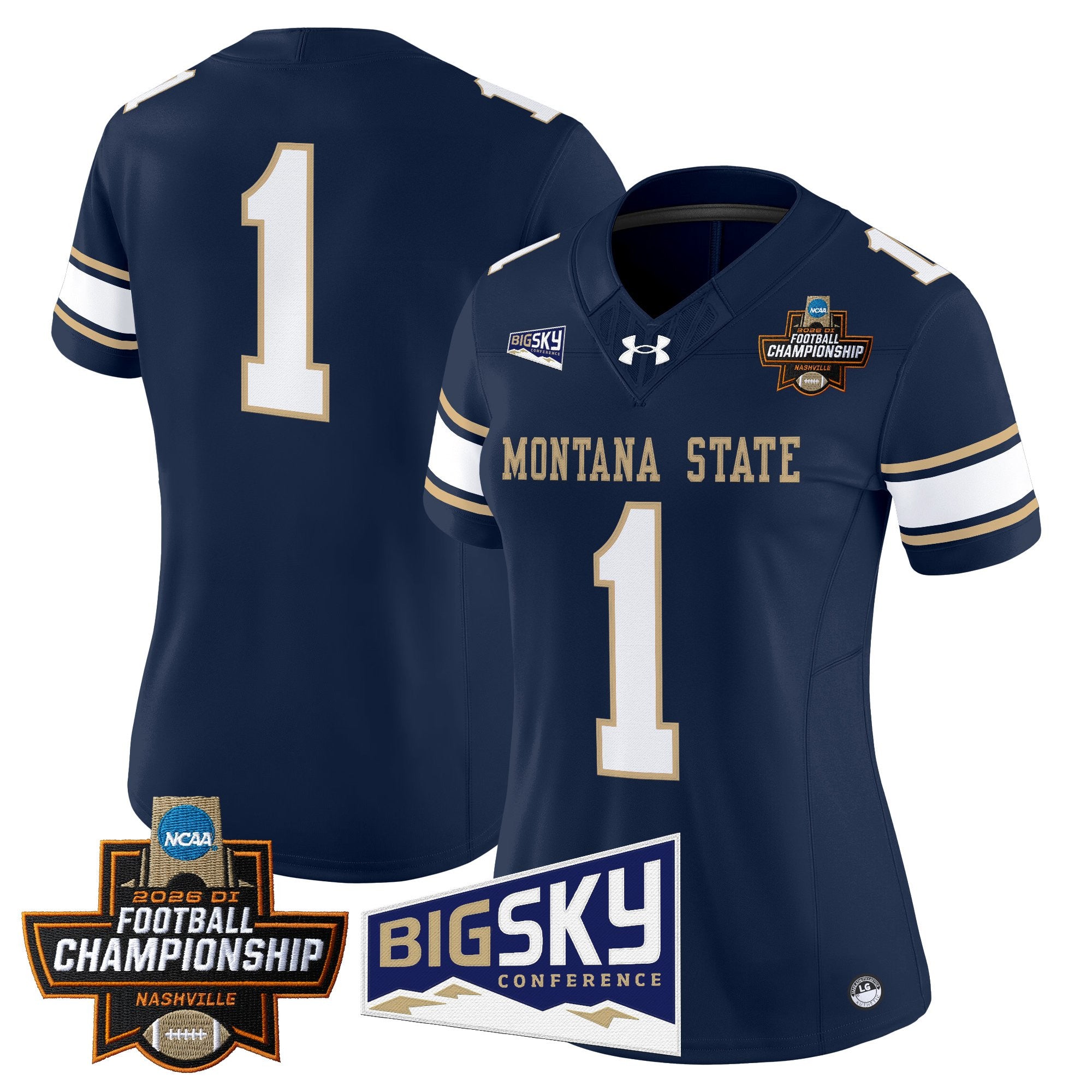 Women's Montana State Bobcats 2026 Football Championship Vapor Limited Jersey - All Stitched