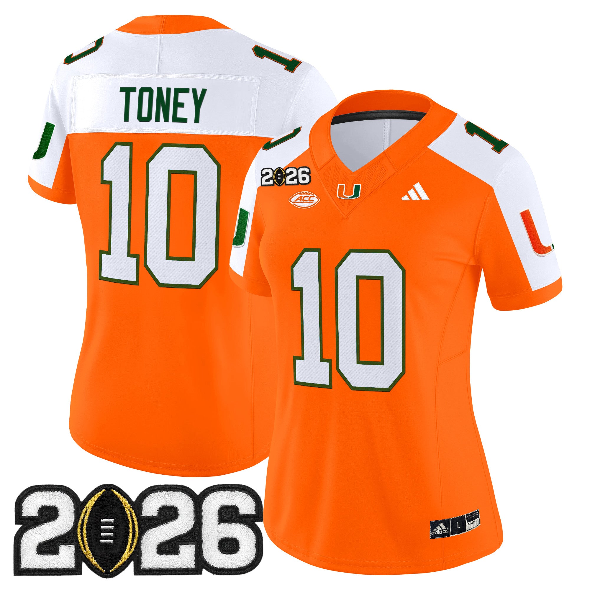 Women's Miami Hurricanes 2026 CFP Final Patch Vapor Limited Jersey - All Stitched