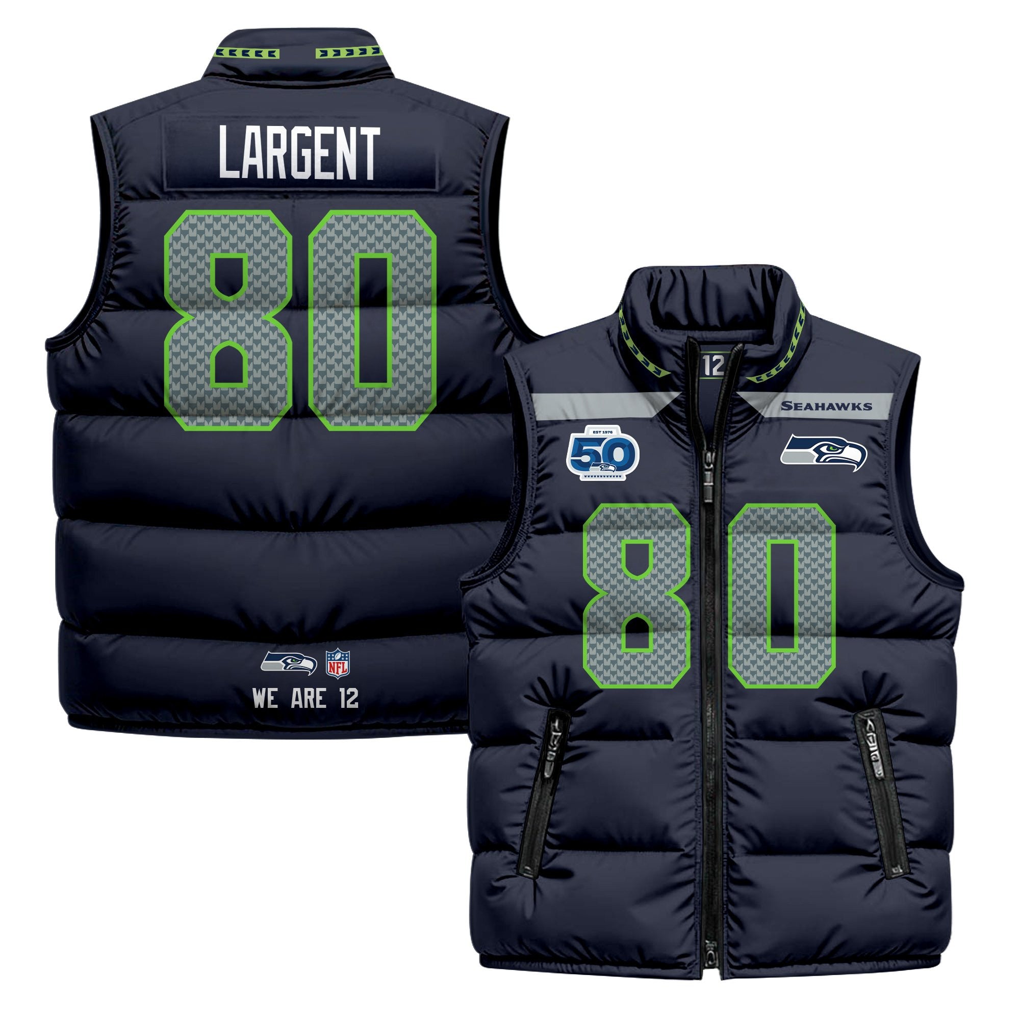 Seattle Seahawks 2026 Puffer Vest
