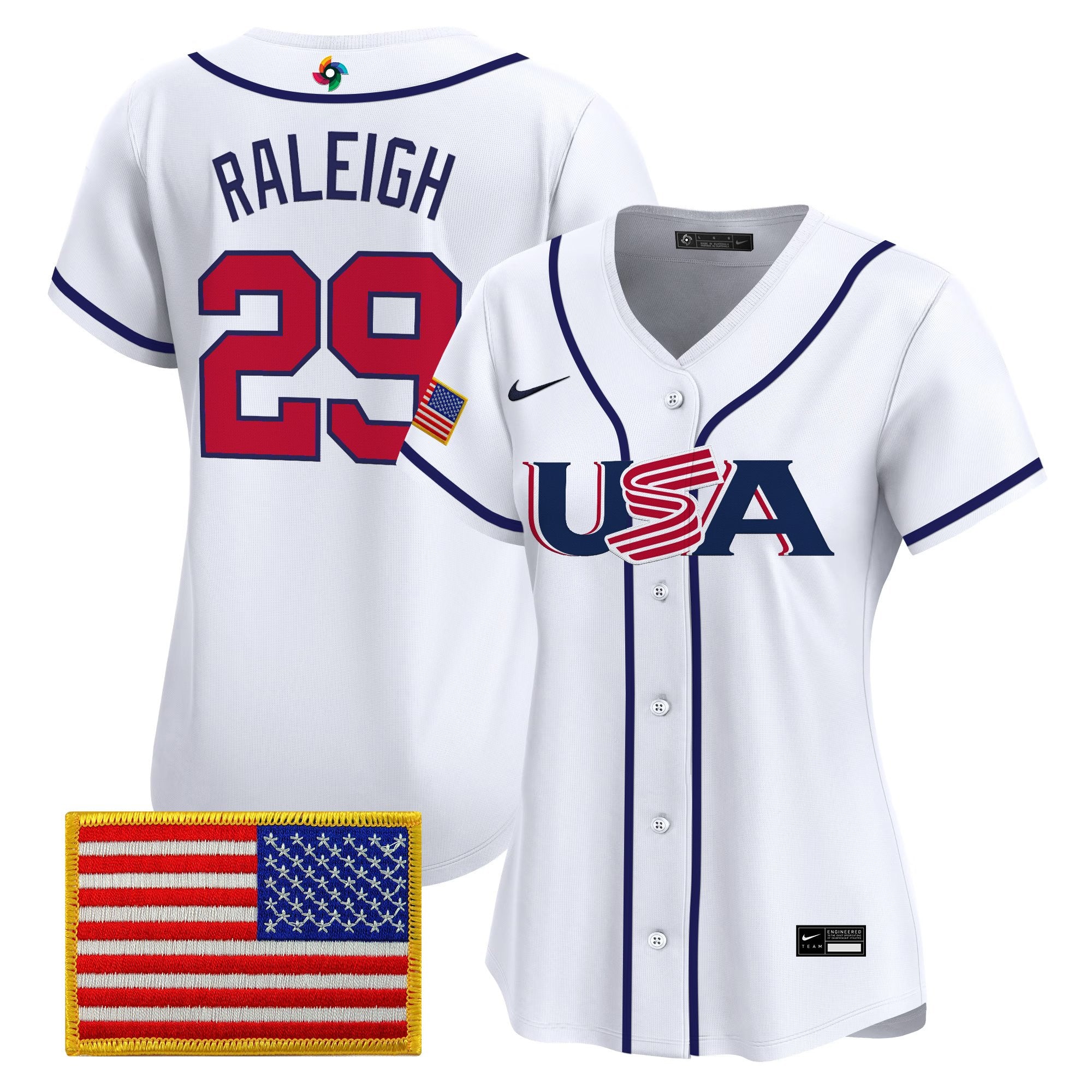 Women's Team USA World Baseball Classic Vapor Premier Jersey - All Stitched
