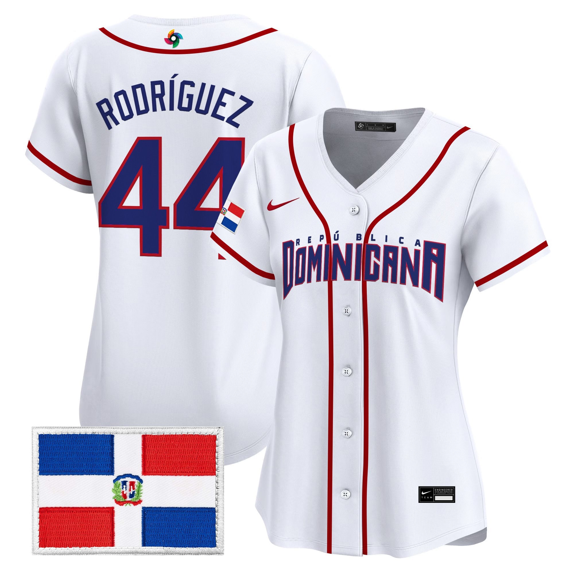 Women's Team Dominican Republic World Baseball Classic Vapor Premier Jersey - All Stitched