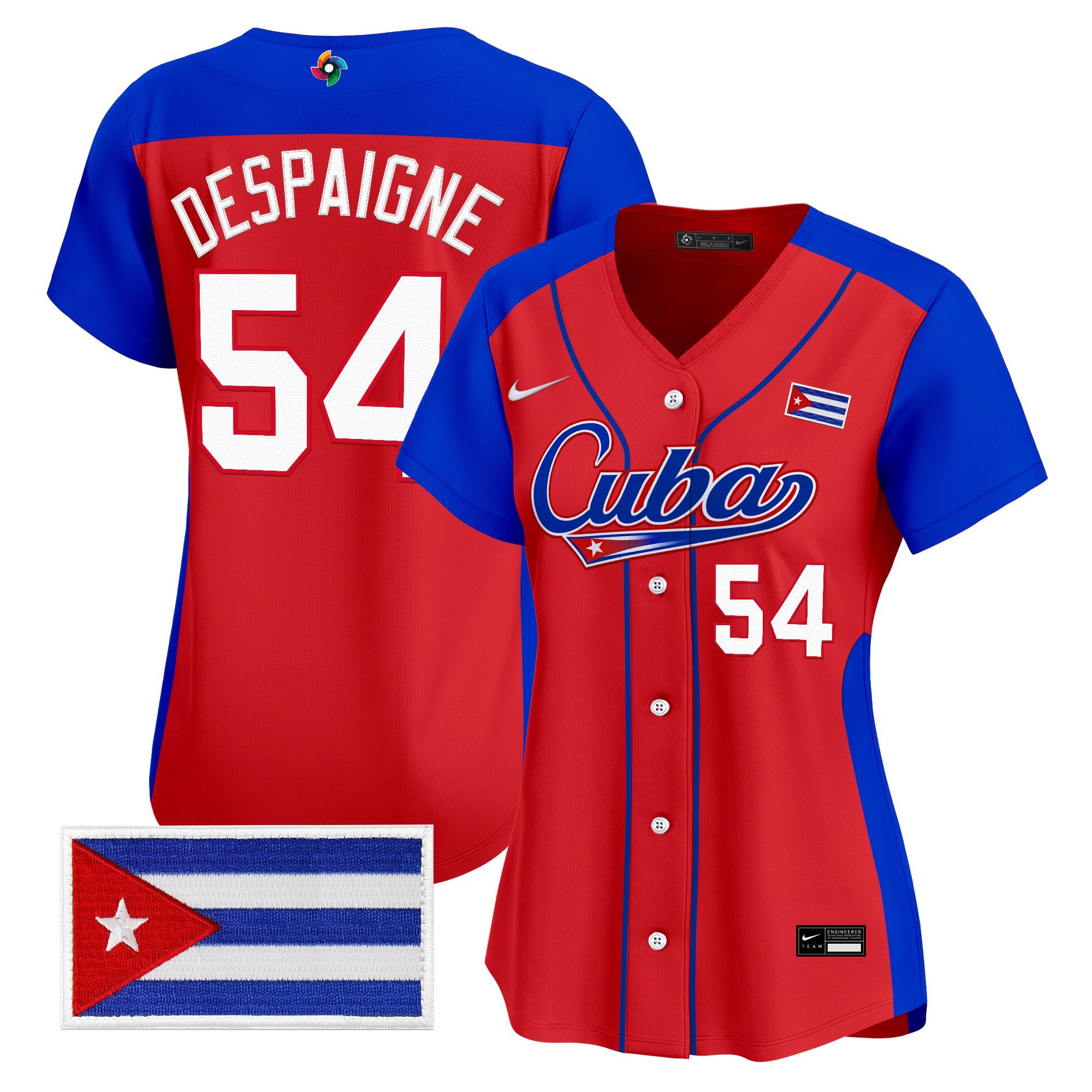 Women's Team Cuba World Baseball Classic Vapor Premier Jersey - All Stitched