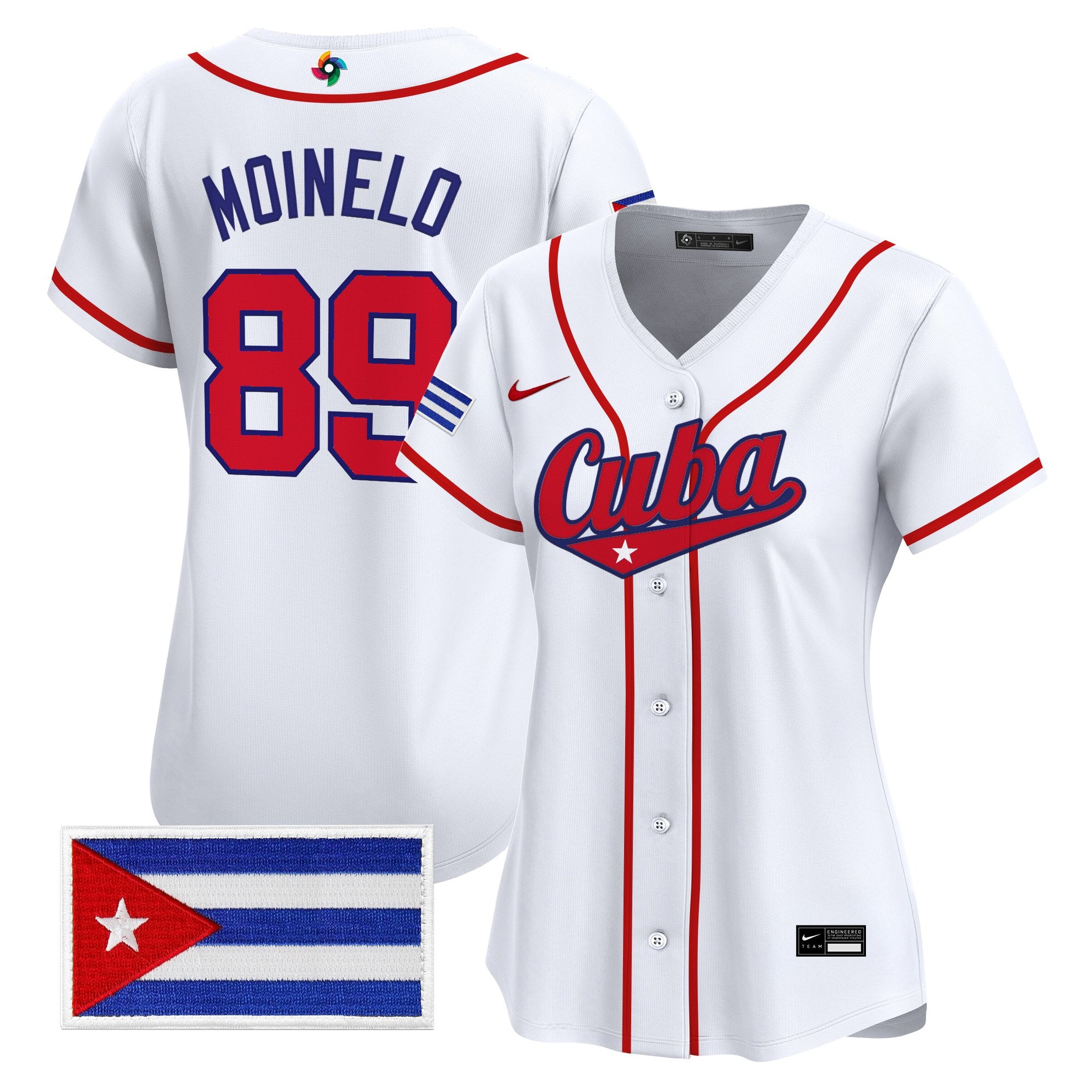 Women's Team Cuba World Baseball Classic Vapor Premier Jersey - All Stitched