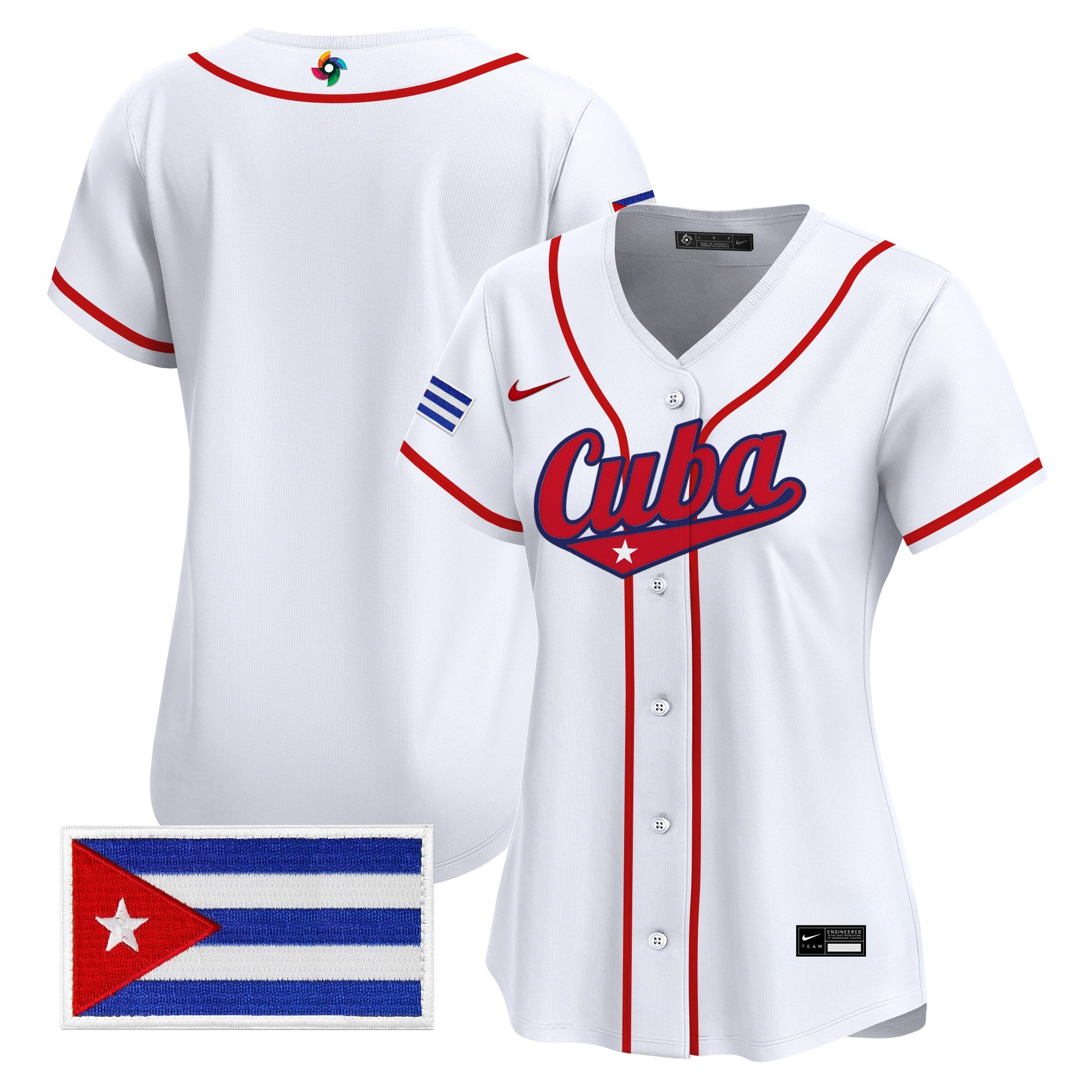 Women's Team Cuba World Baseball Classic Vapor Premier Jersey - All Stitched