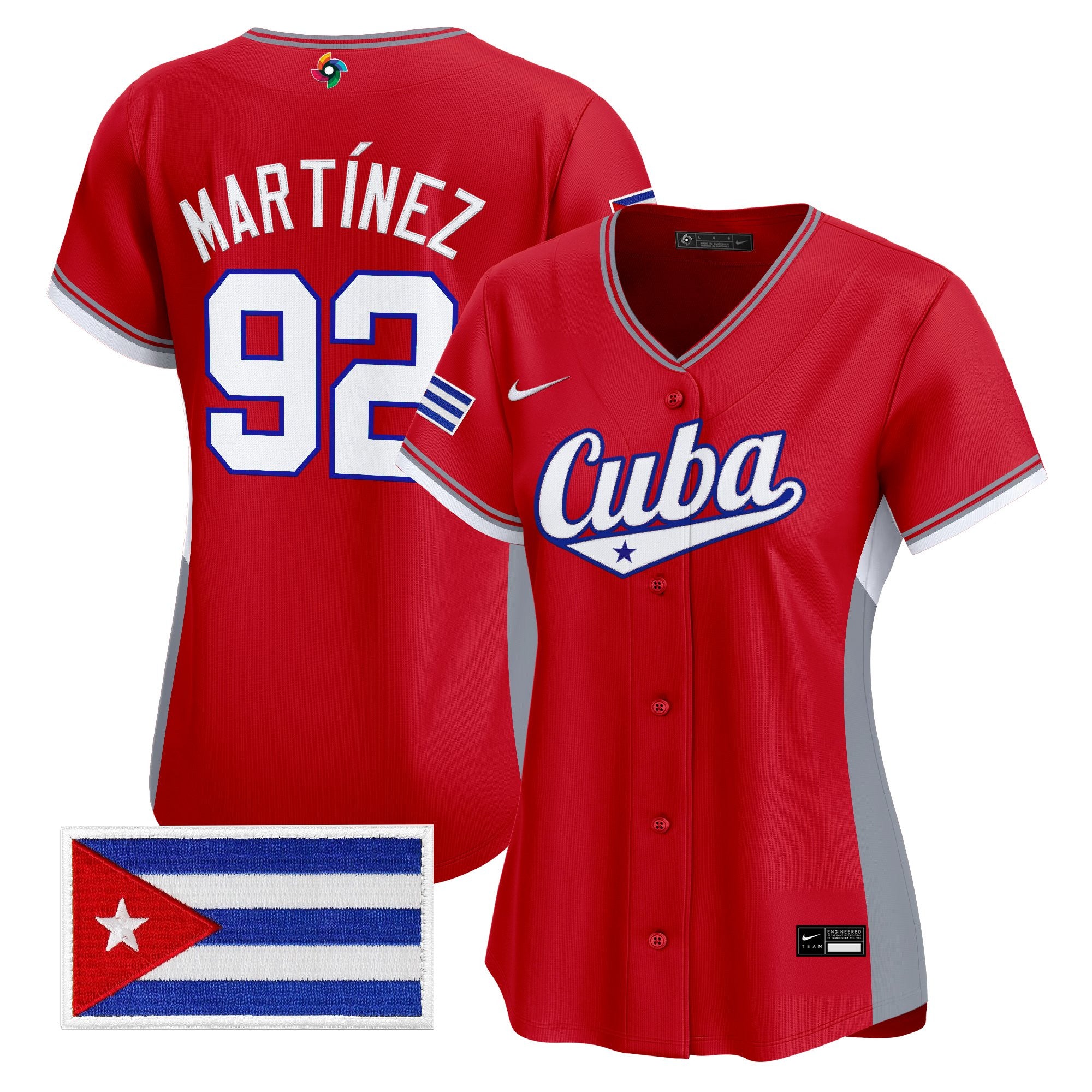 Women's Team Cuba World Baseball Classic Vapor Premier Jersey - All Stitched