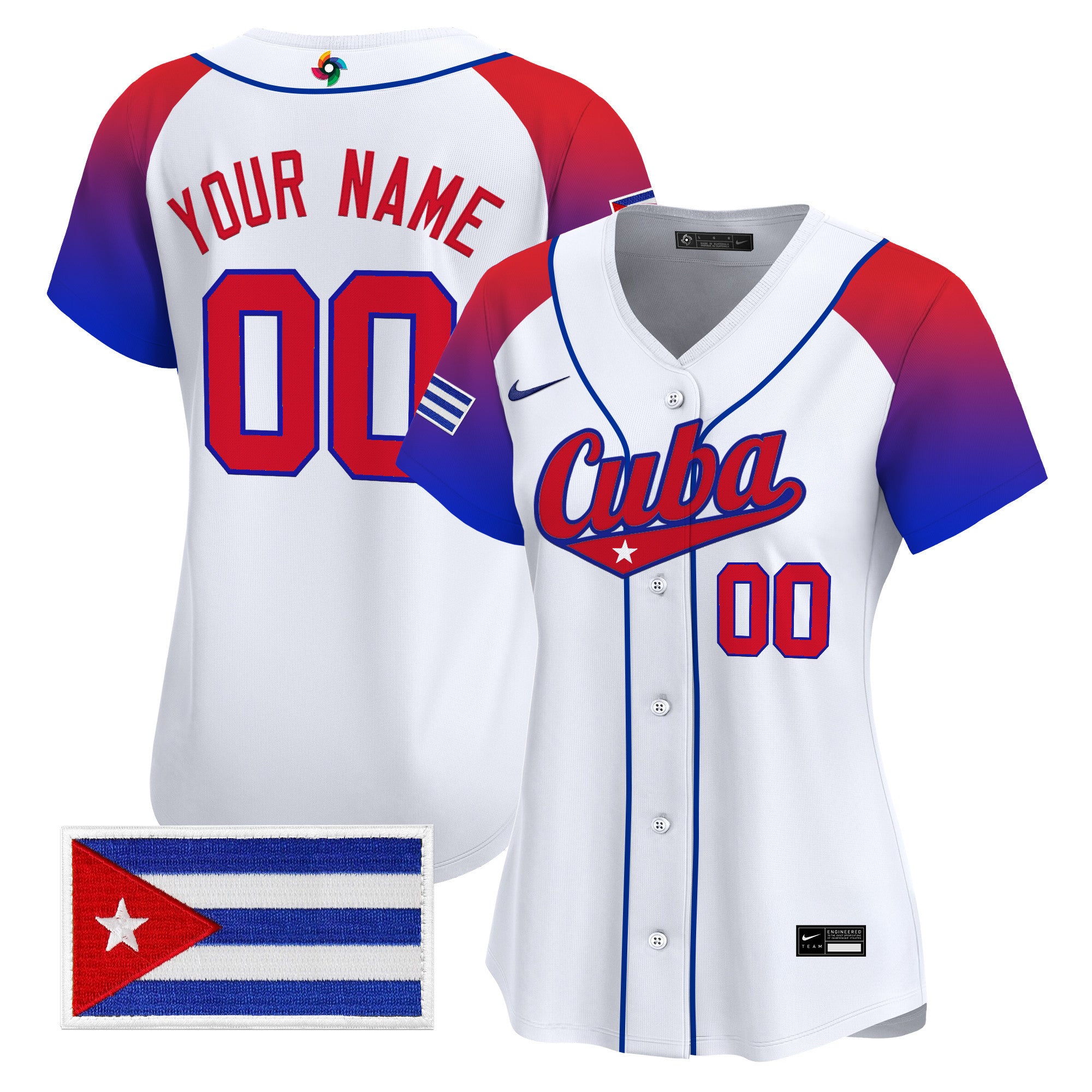 Team Cuba World Baseball Classic Vapor Premier Custom Jersey - All Stitched