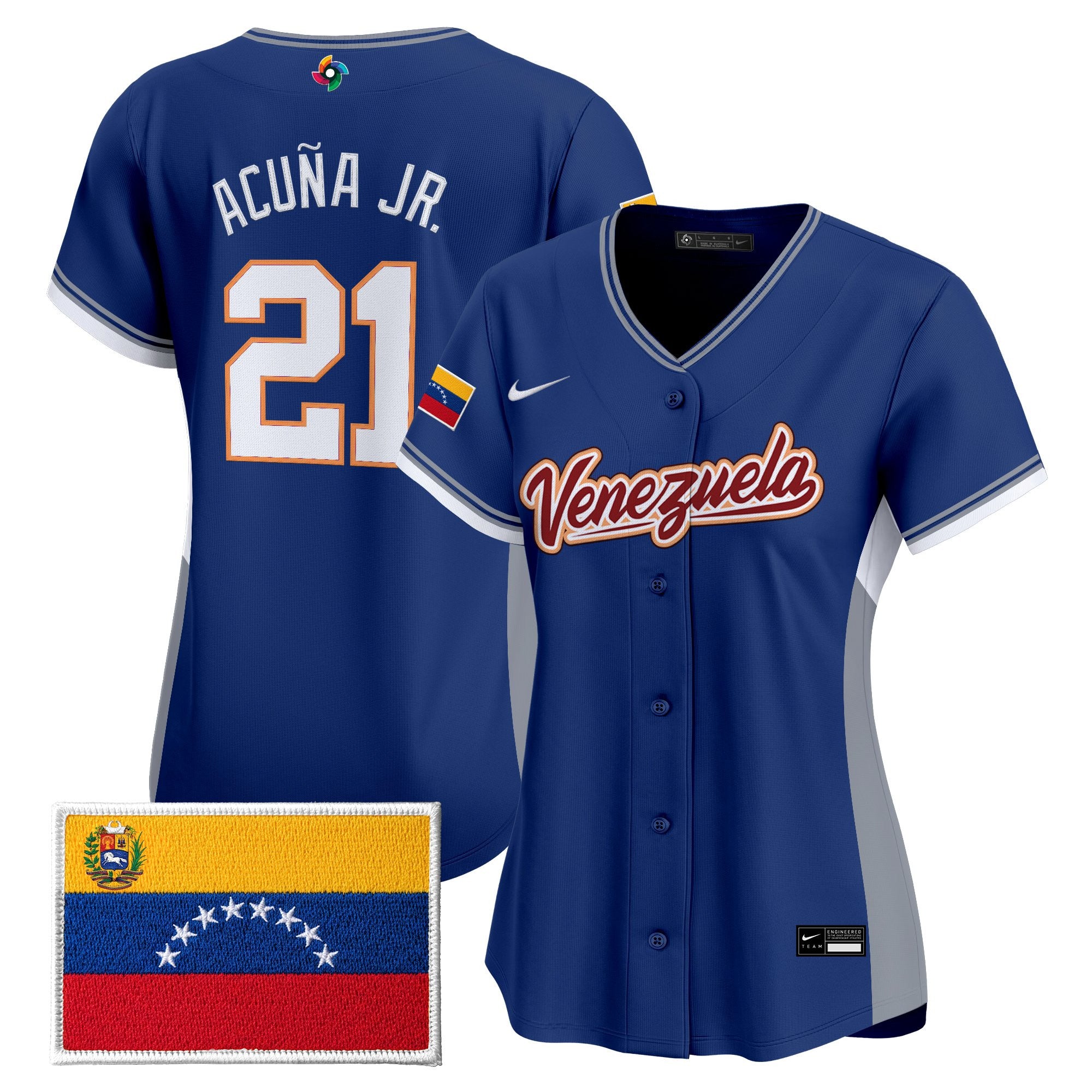 Women's Team Venezuela World Baseball Classic Vapor Premier Jersey - All Stitched