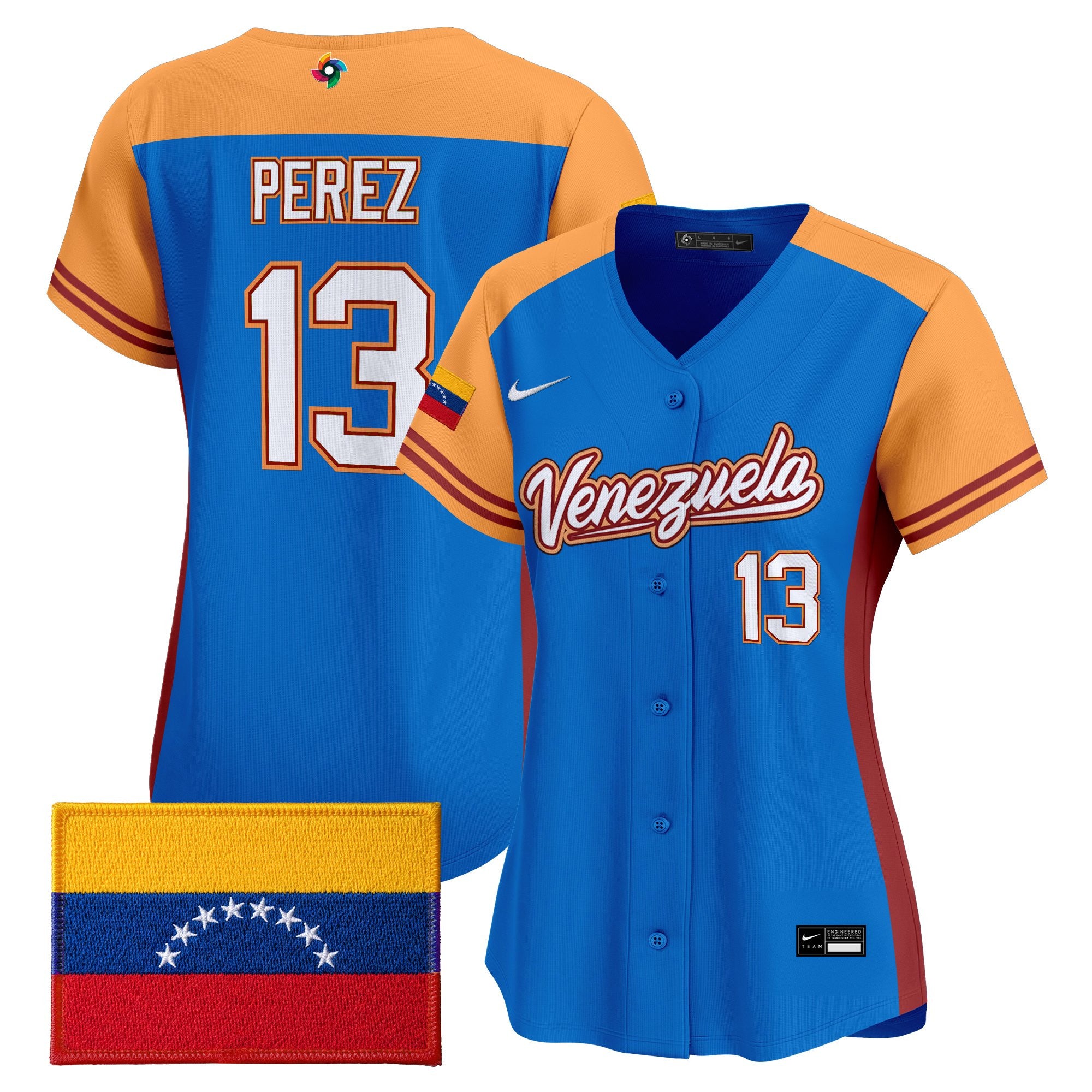Women's Team Venezuela World Baseball Classic Vapor Premier Jersey - All Stitched