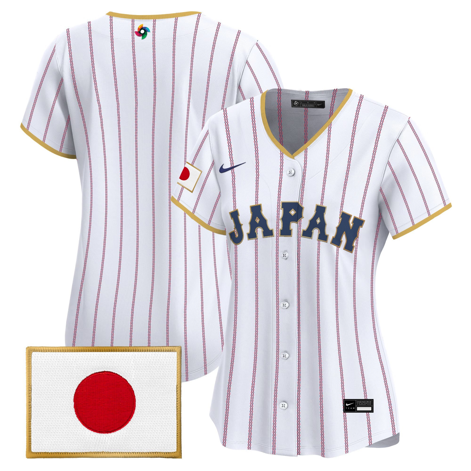 Women's Team Japan World Baseball Classic Vapor Premier Jersey - All Stitched