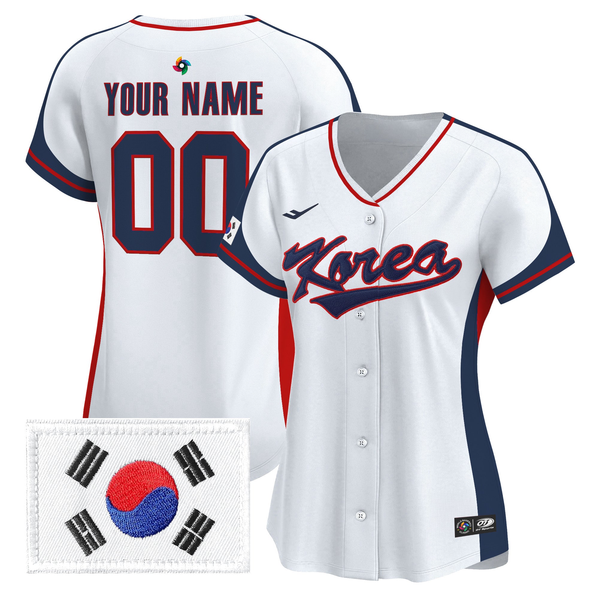 Team Korea 2026 World Baseball Classic Vapor Premier Custom Jersey - All Stitched
