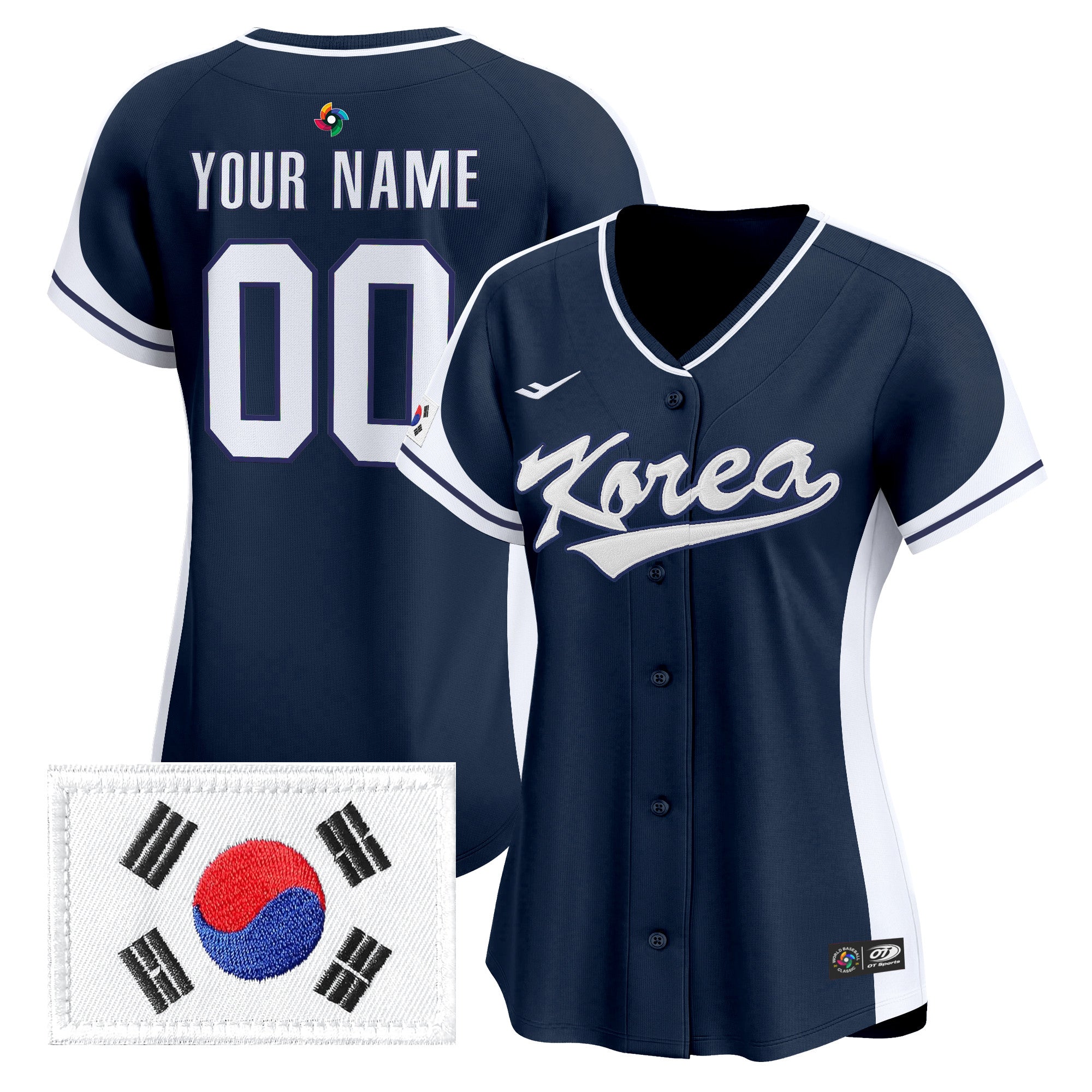 Team Korea 2026 World Baseball Classic Vapor Premier Custom Jersey - All Stitched