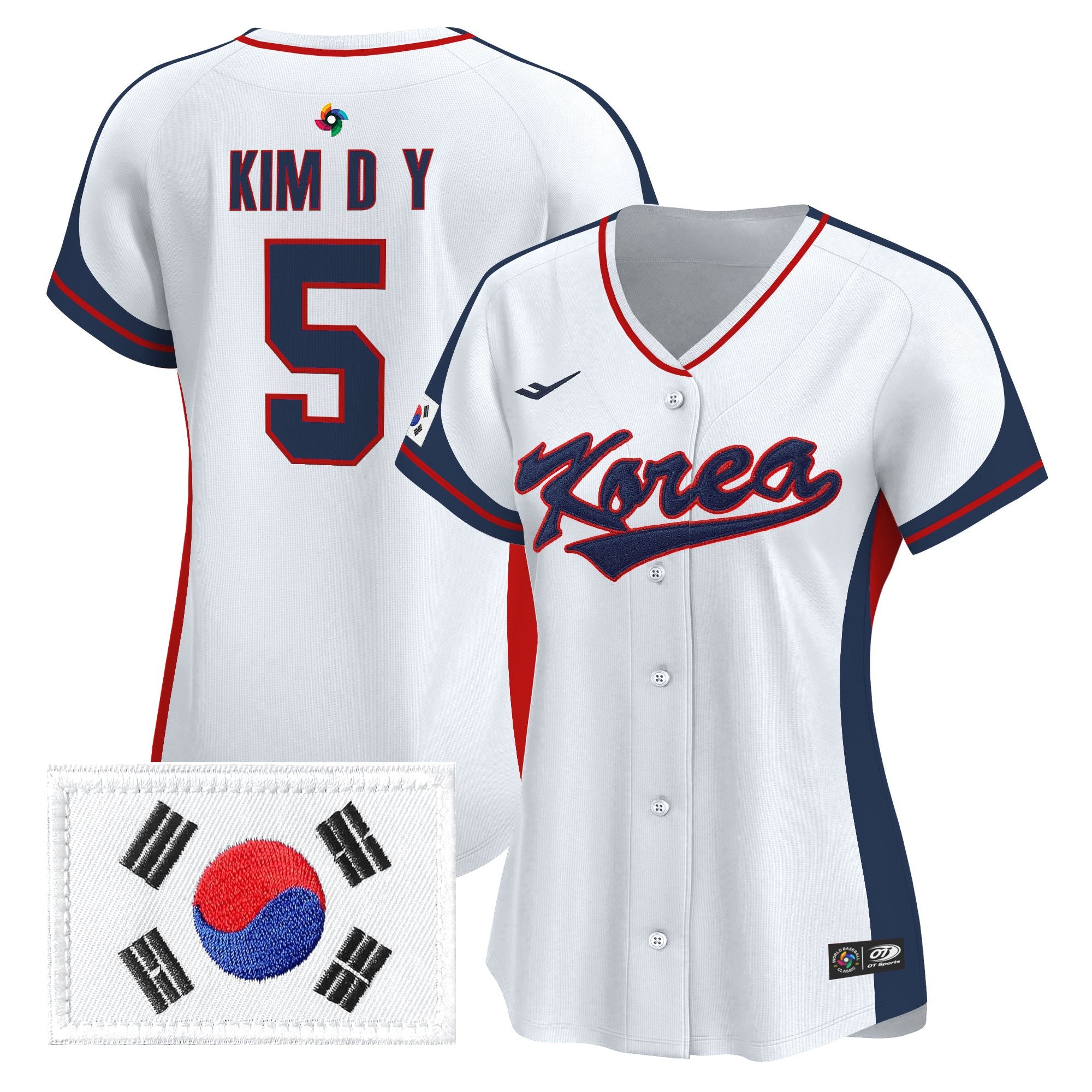 Women's Team Korea 2026 World Baseball Classic Vapor Premier Jersey - All Stitched