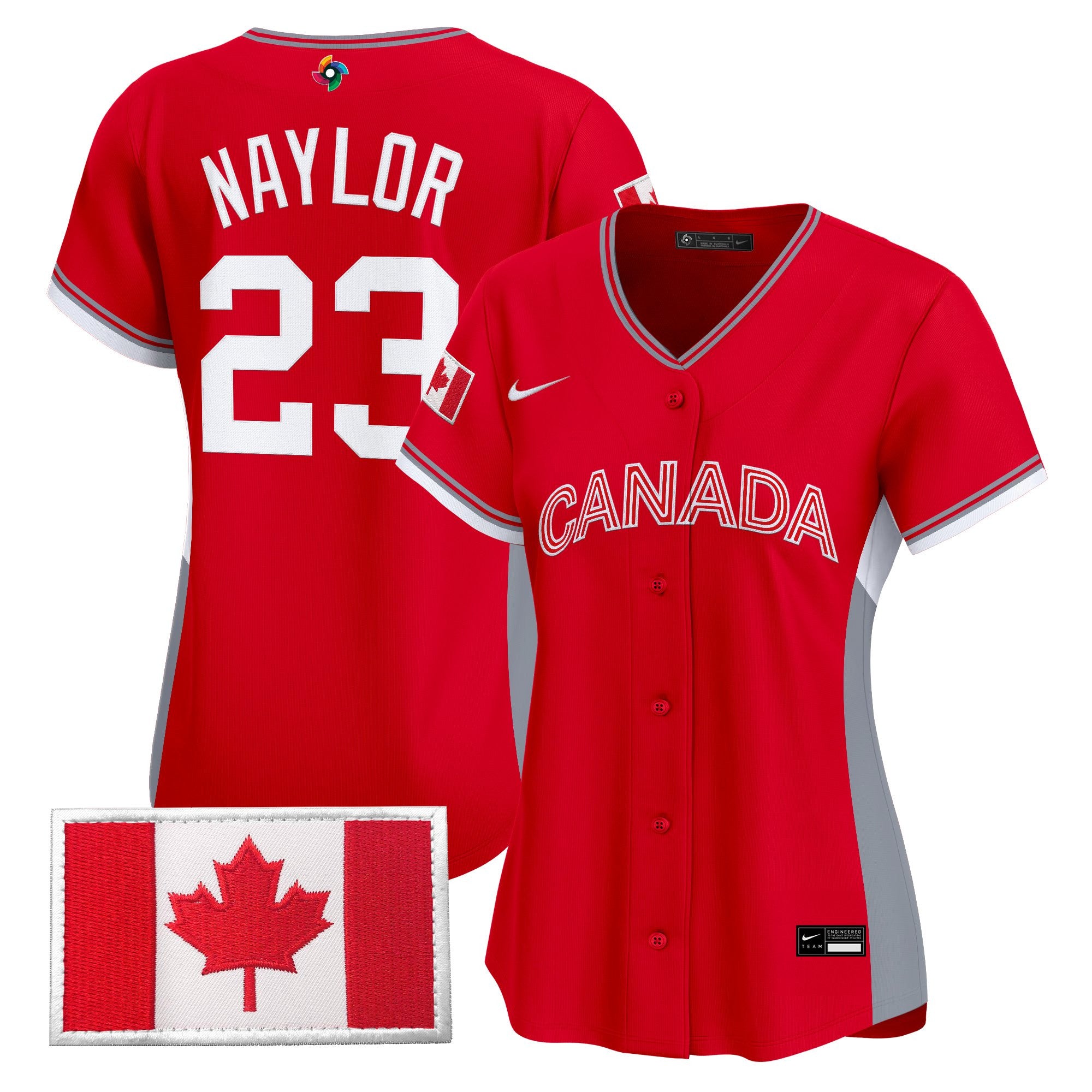Women's Team Canada World Baseball Classic Vapor Premier Jersey - All Stitched