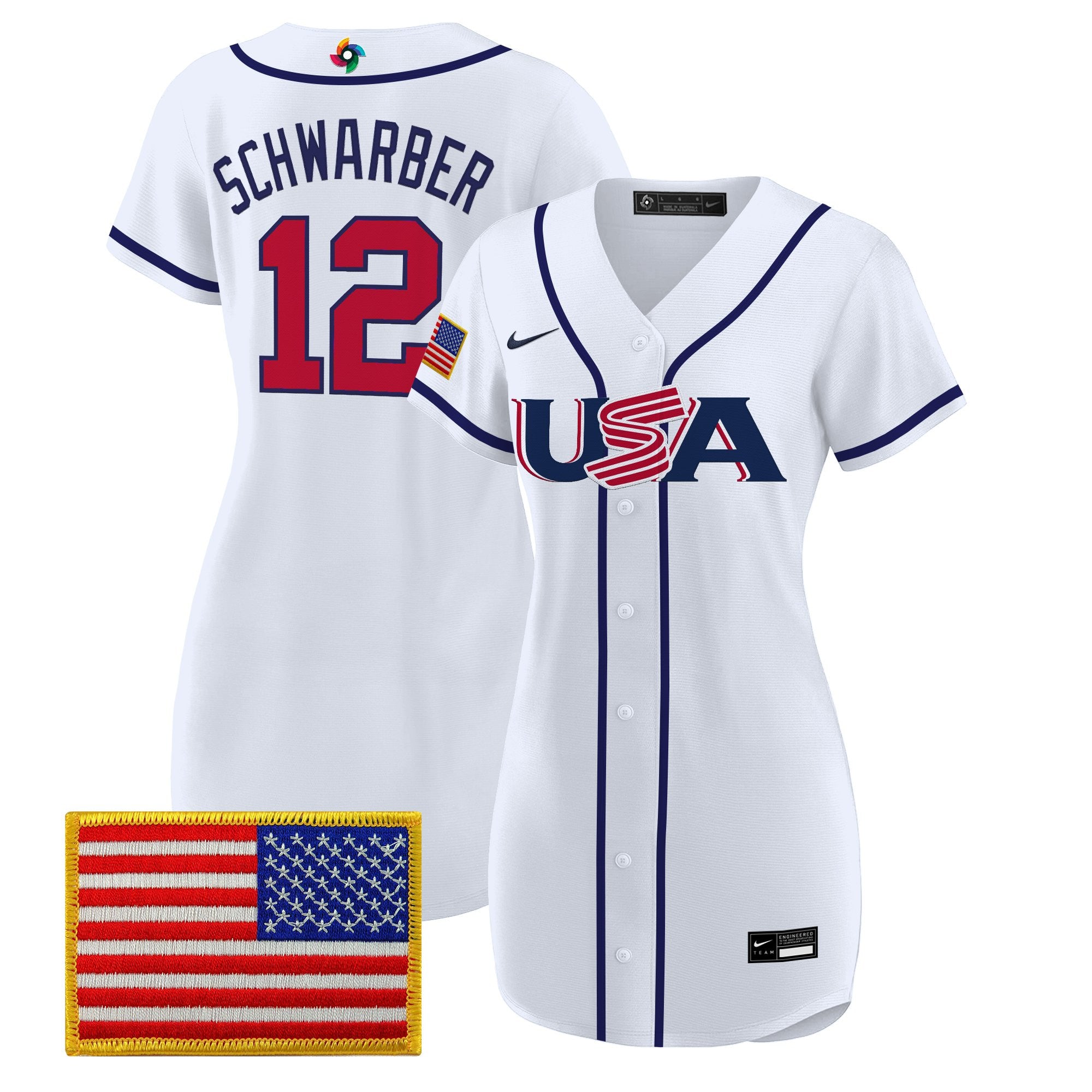 Women's Team USA 2026 World Baseball Classic Baseball Dress - All Stitched