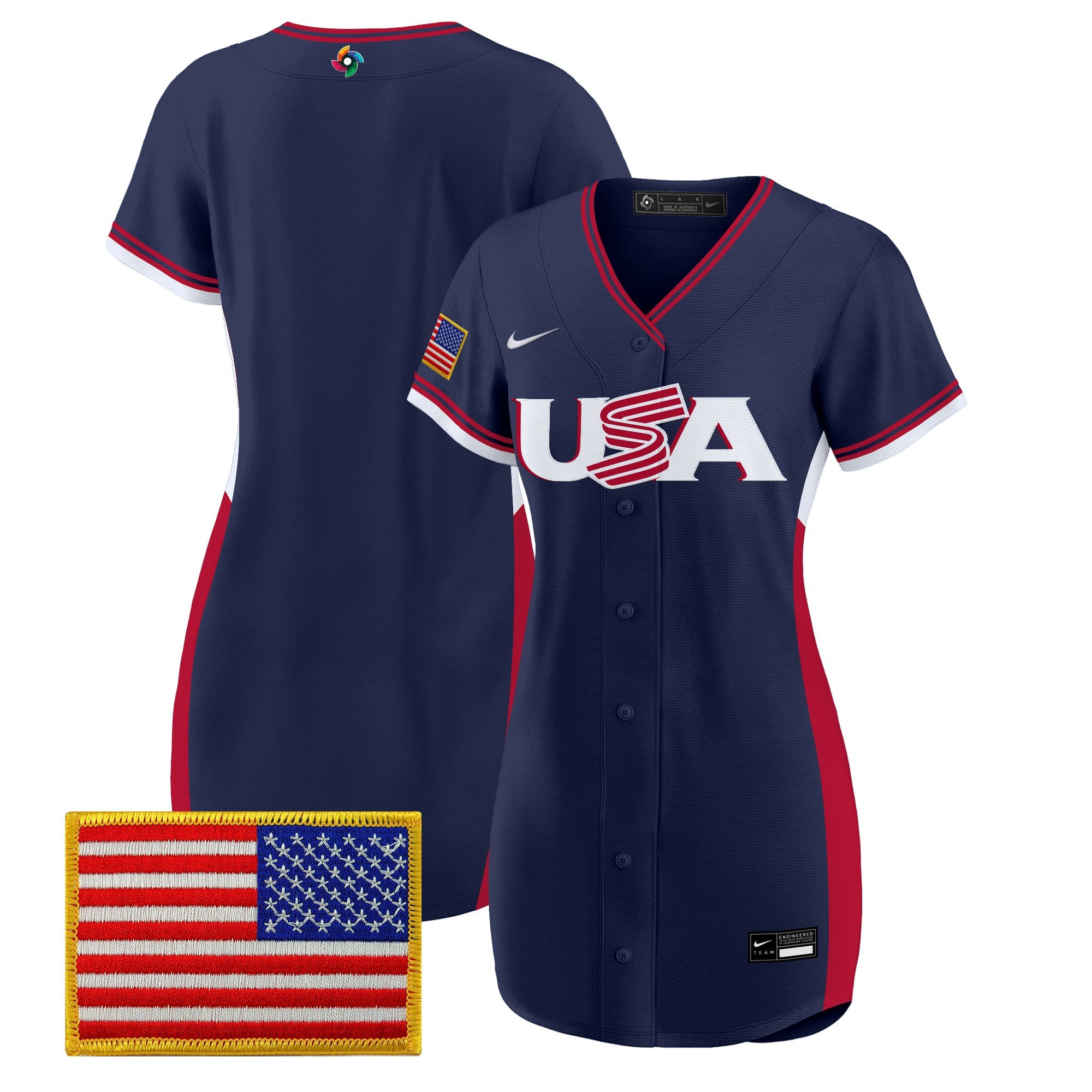 Women's Team USA 2026 World Baseball Classic Baseball Dress - All Stitched