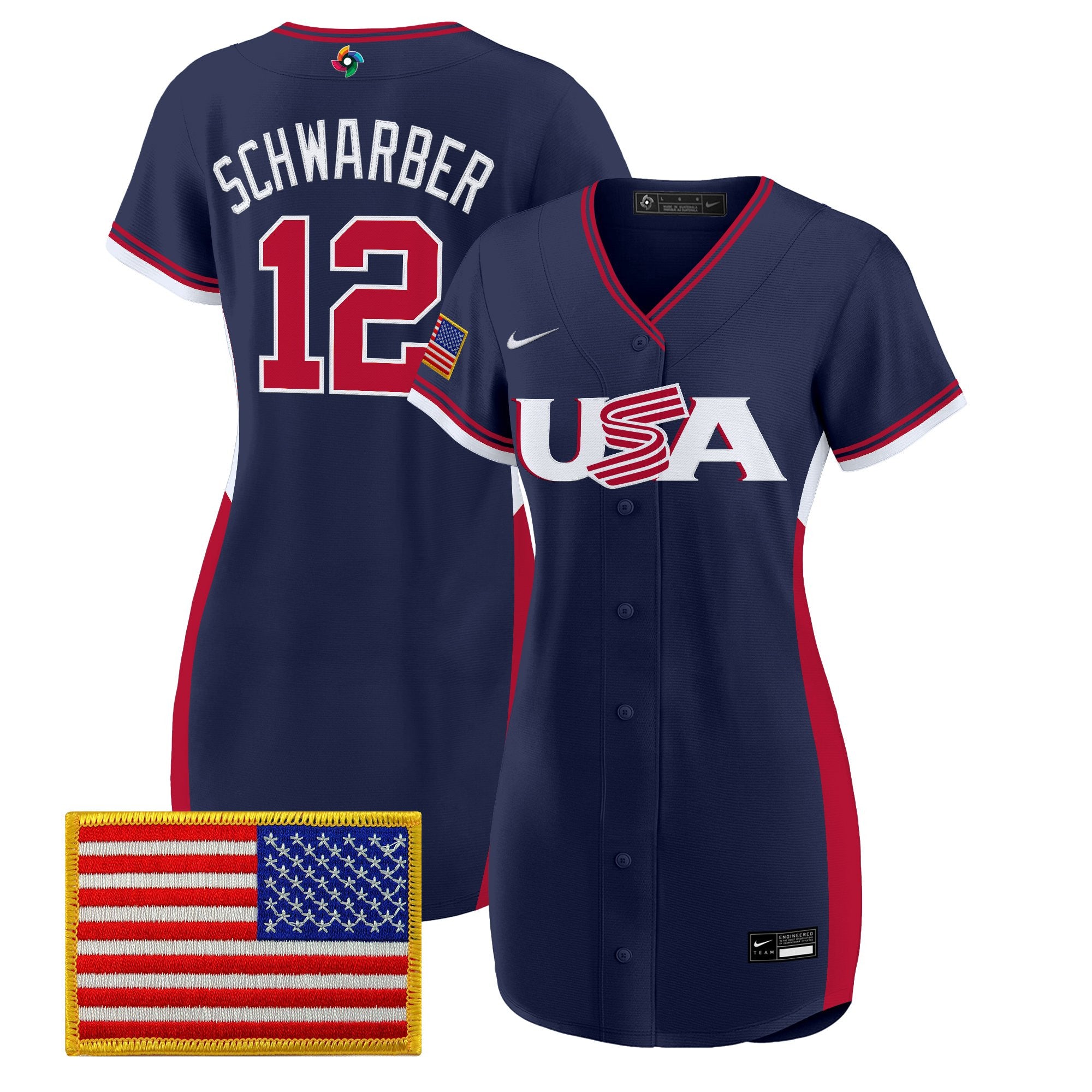 Women's Team USA 2026 World Baseball Classic Baseball Dress - All Stitched