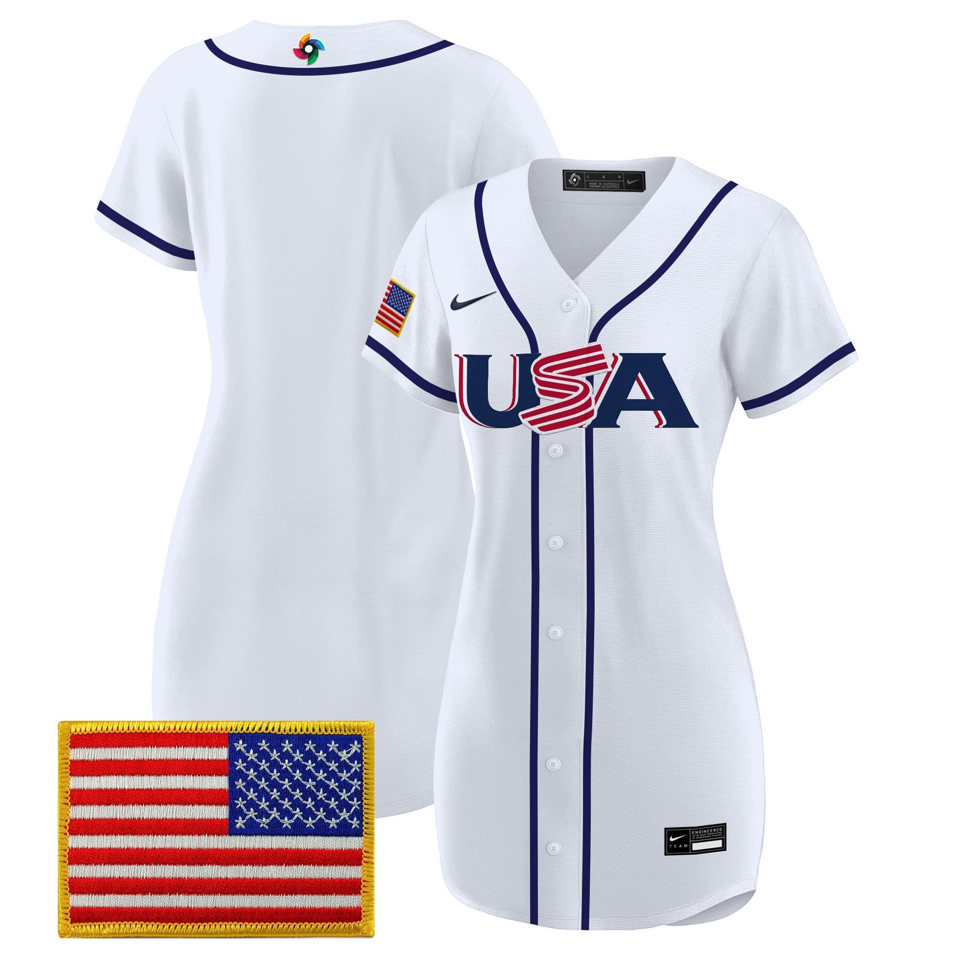Women's Team USA 2026 World Baseball Classic Baseball Dress - All Stitched
