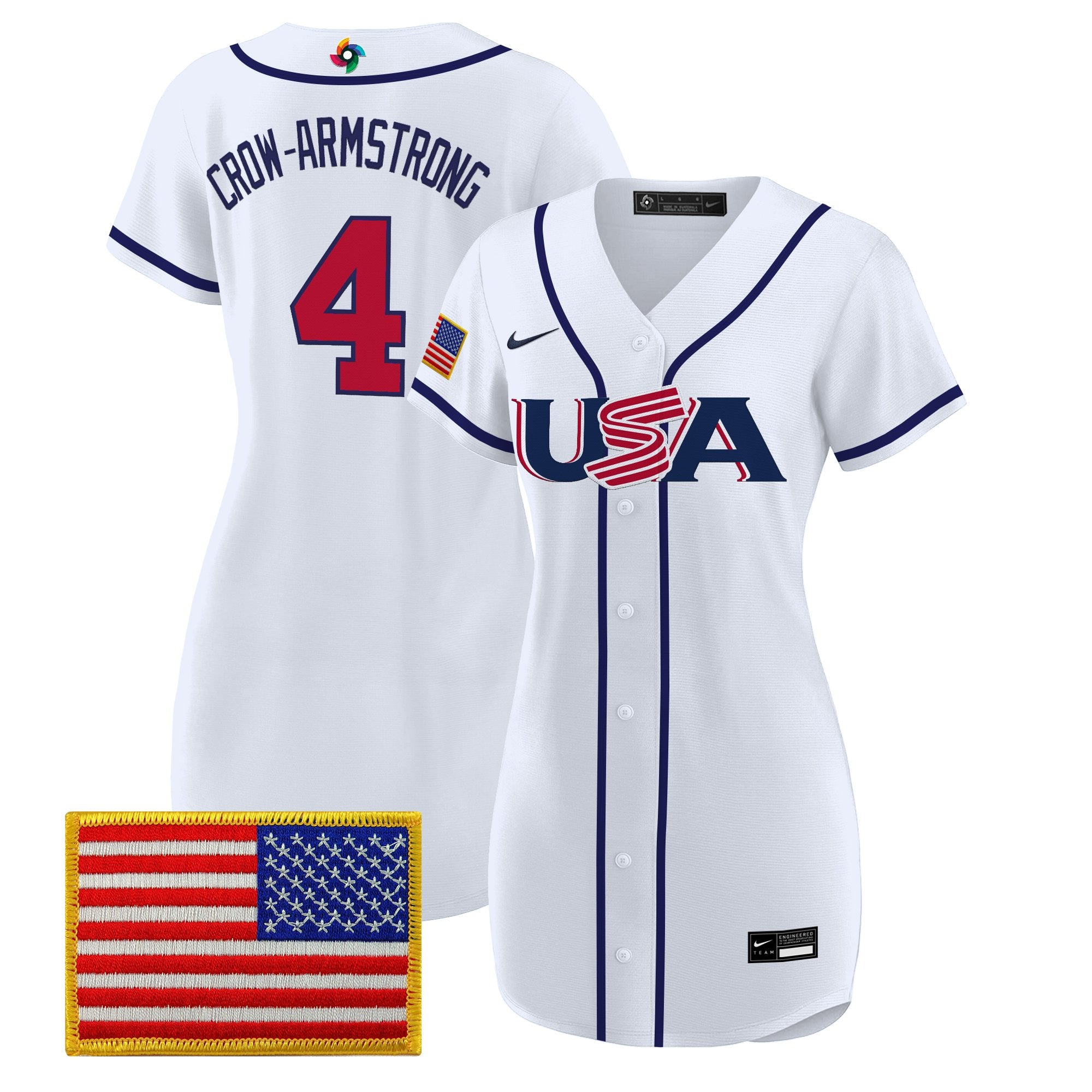 Women's Team USA 2026 World Baseball Classic Baseball Dress - All Stitched