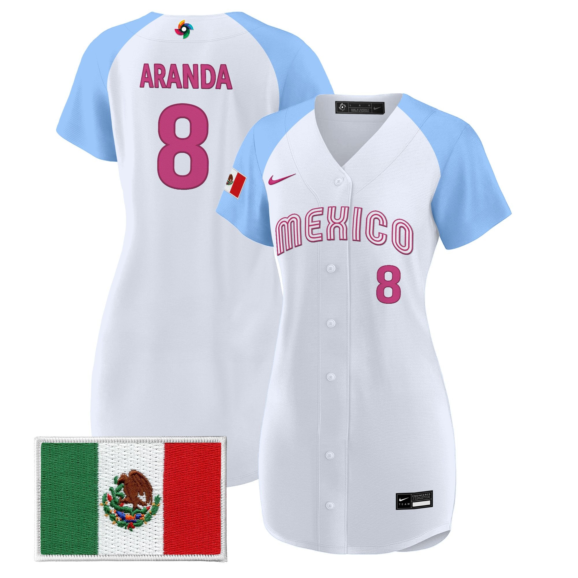 Women's Team Mexico World Baseball Classic Baseball Dress - All Stitched