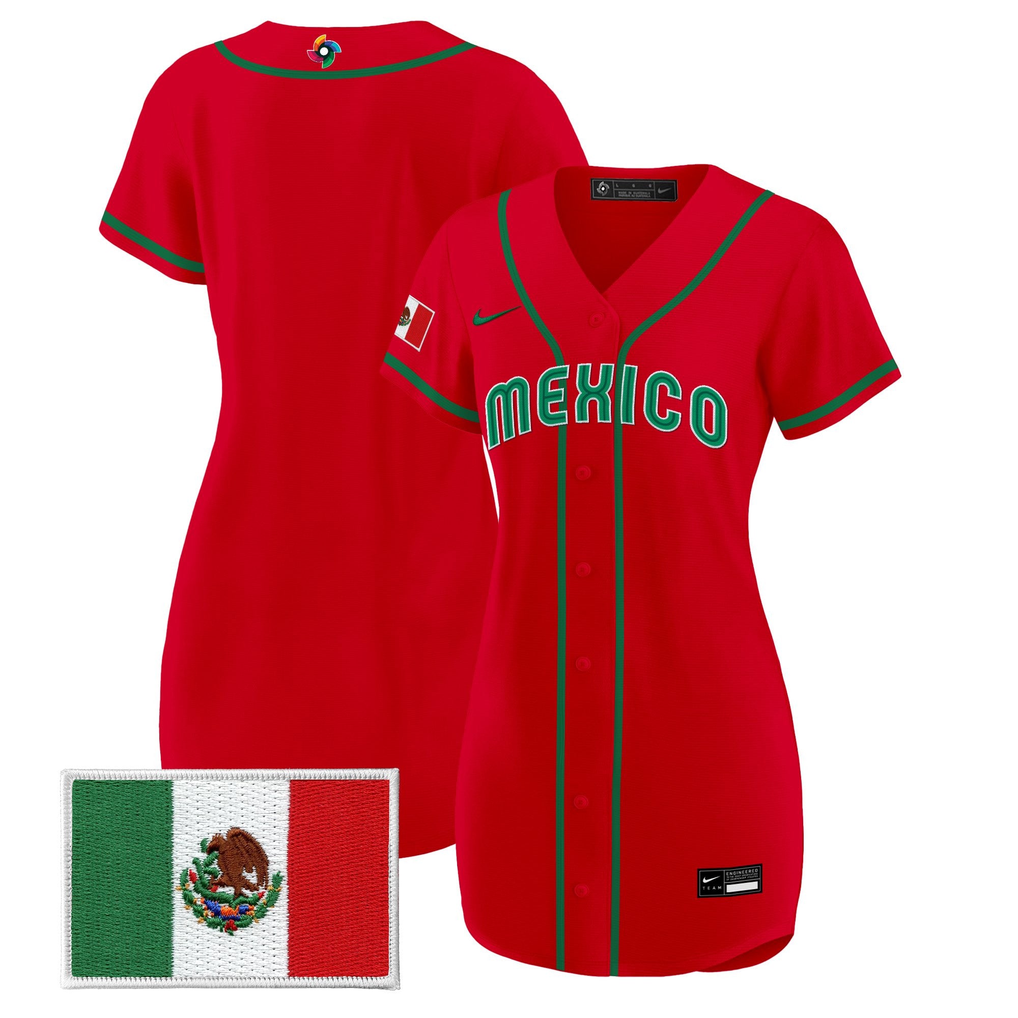Women's Team Mexico World Baseball Classic Baseball Dress - All Stitched