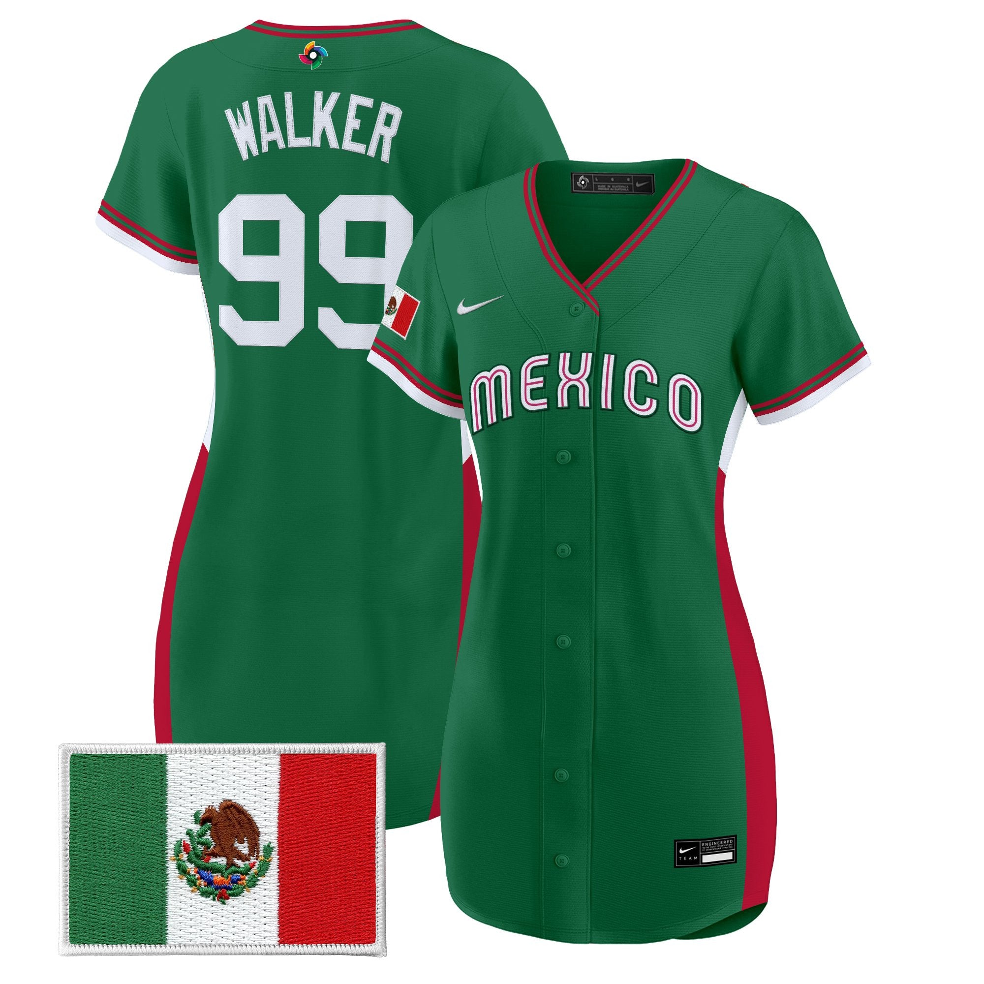Women's Team Mexico World Baseball Classic Baseball Dress - All Stitched