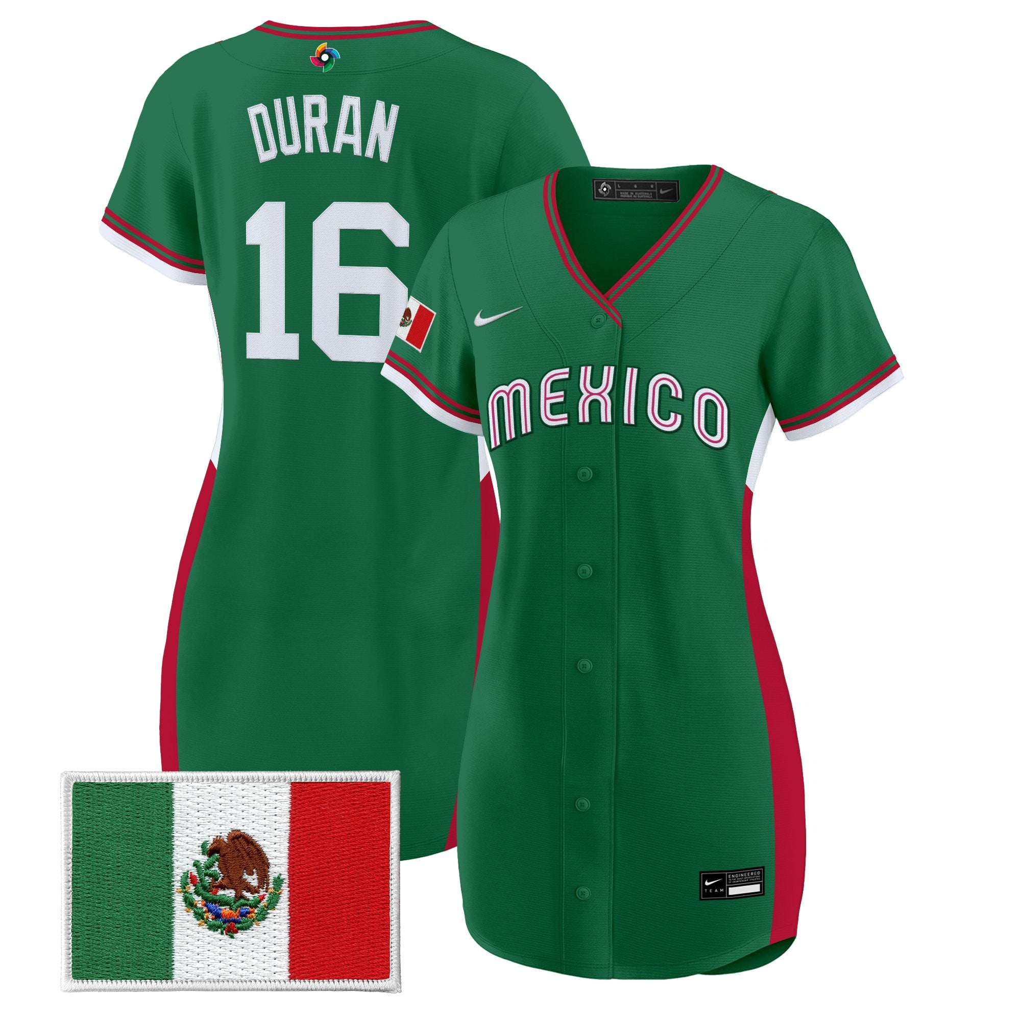 Women's Team Mexico World Baseball Classic Baseball Dress - All Stitched