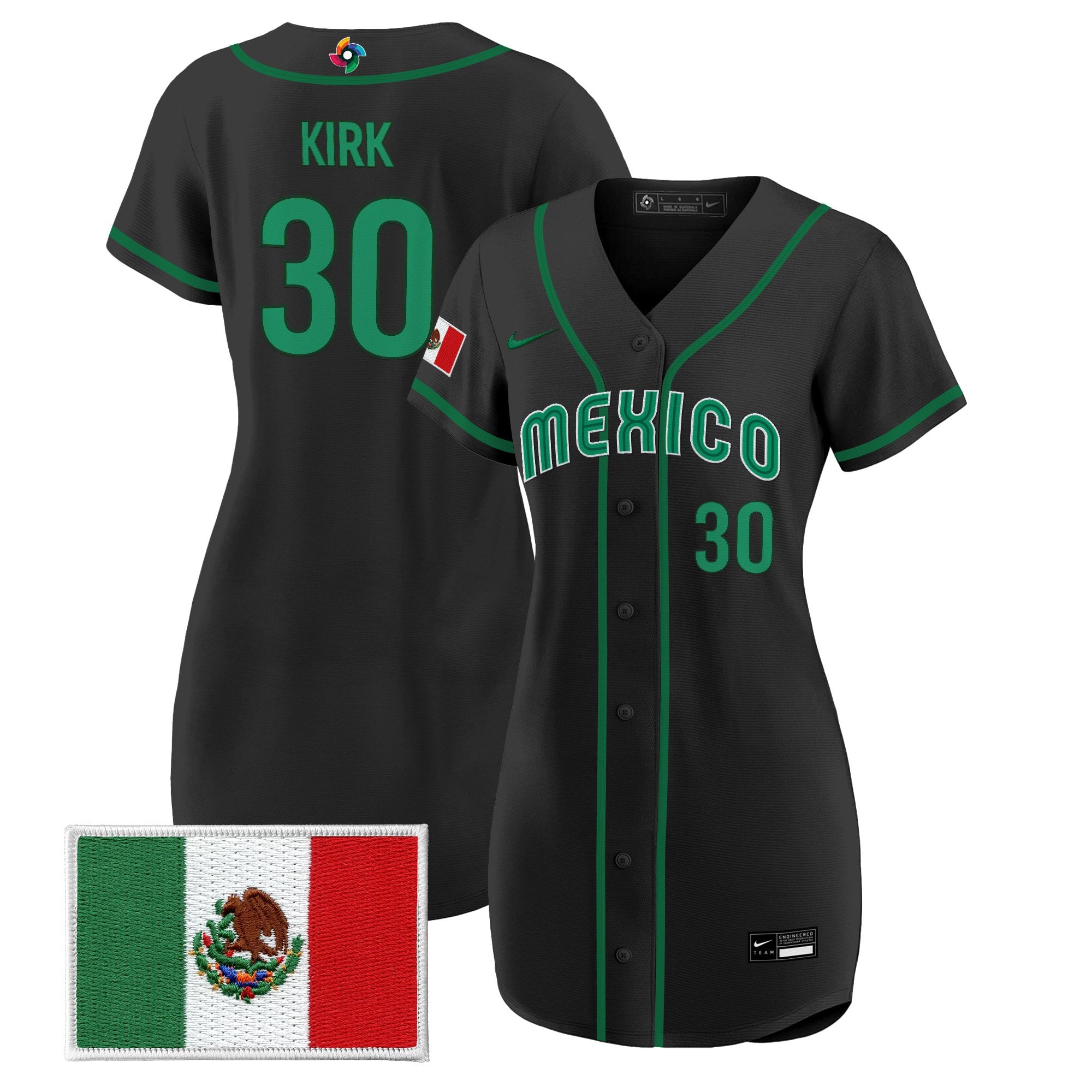Women's Team Mexico World Baseball Classic Baseball Dress - All Stitched