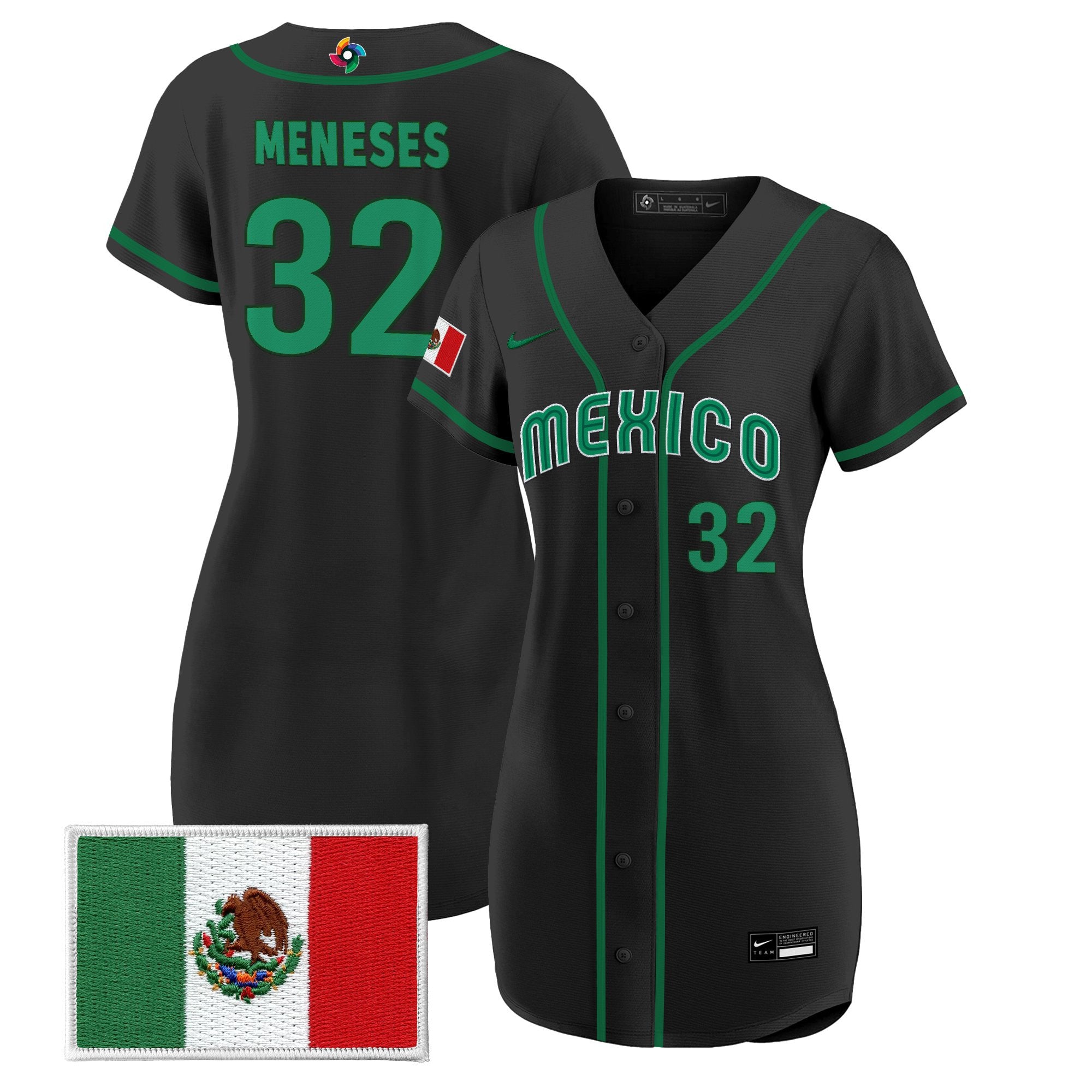 Women's Team Mexico World Baseball Classic Baseball Dress - All Stitched