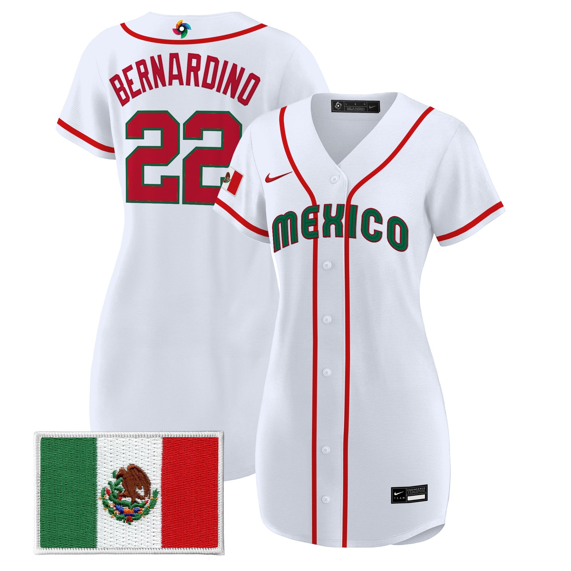 Women's Team Mexico World Baseball Classic Baseball Dress - All Stitched