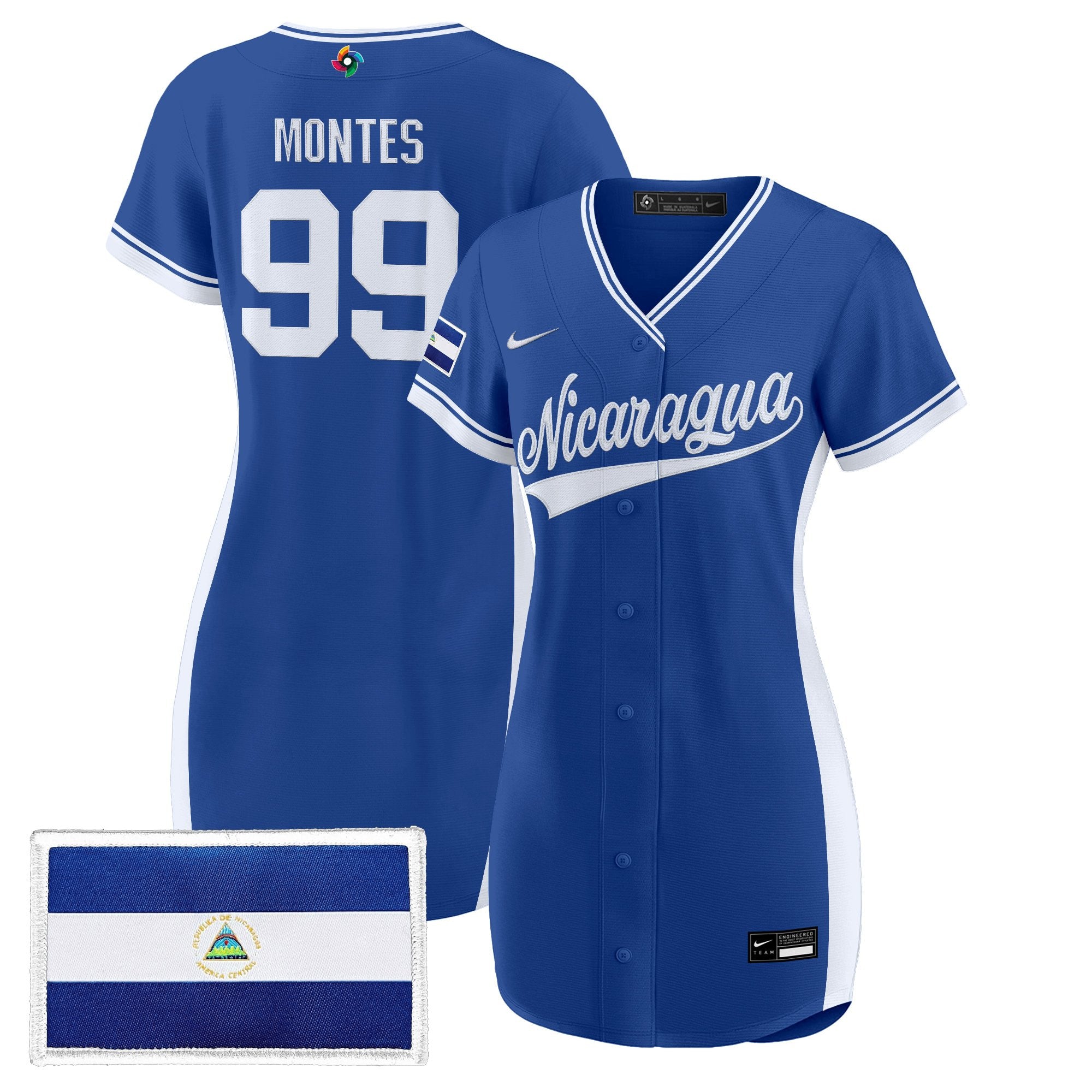 Women's Team Nicaragua 2026 World Baseball Classic Baseball Dress - All Stitched