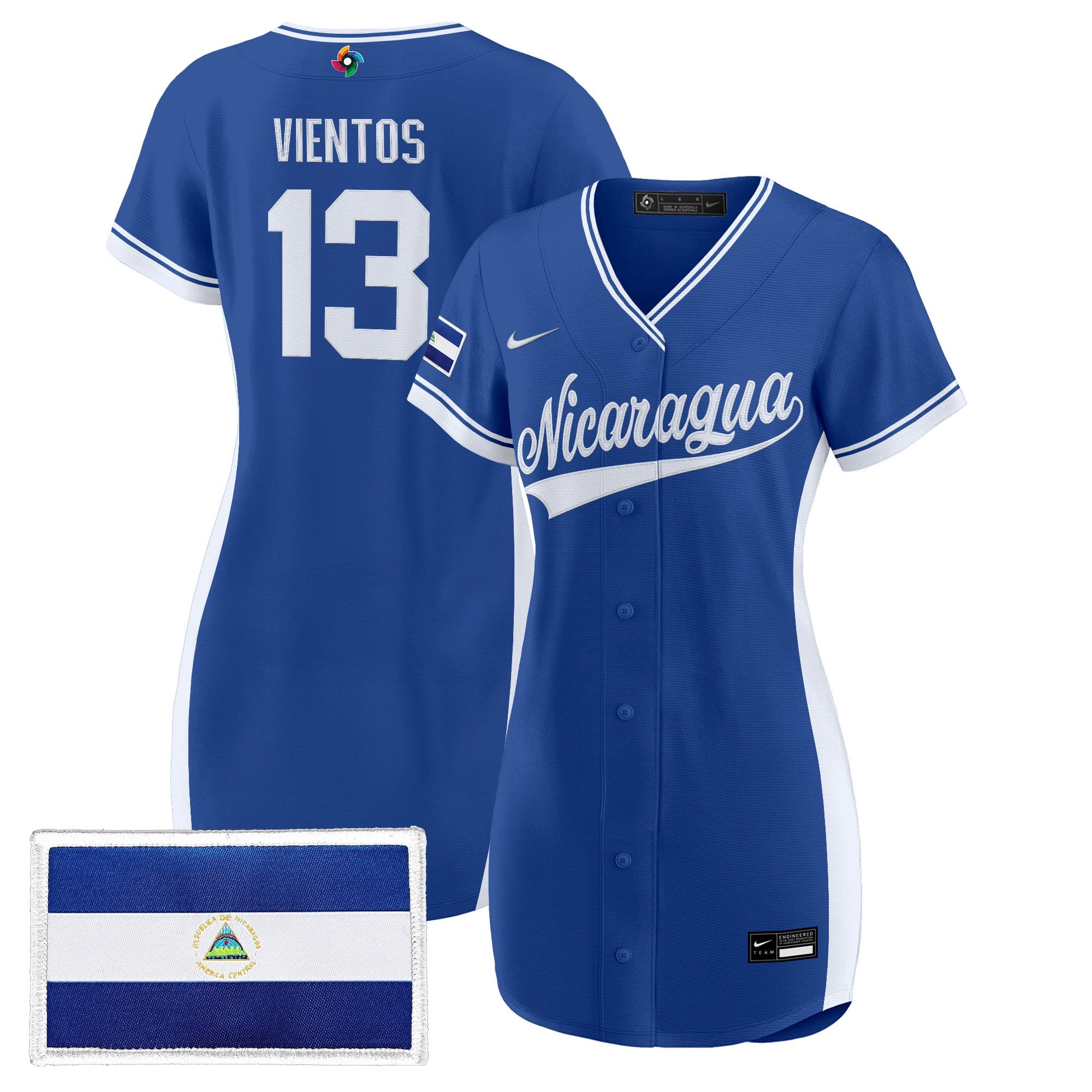Women's Team Nicaragua 2026 World Baseball Classic Baseball Dress - All Stitched